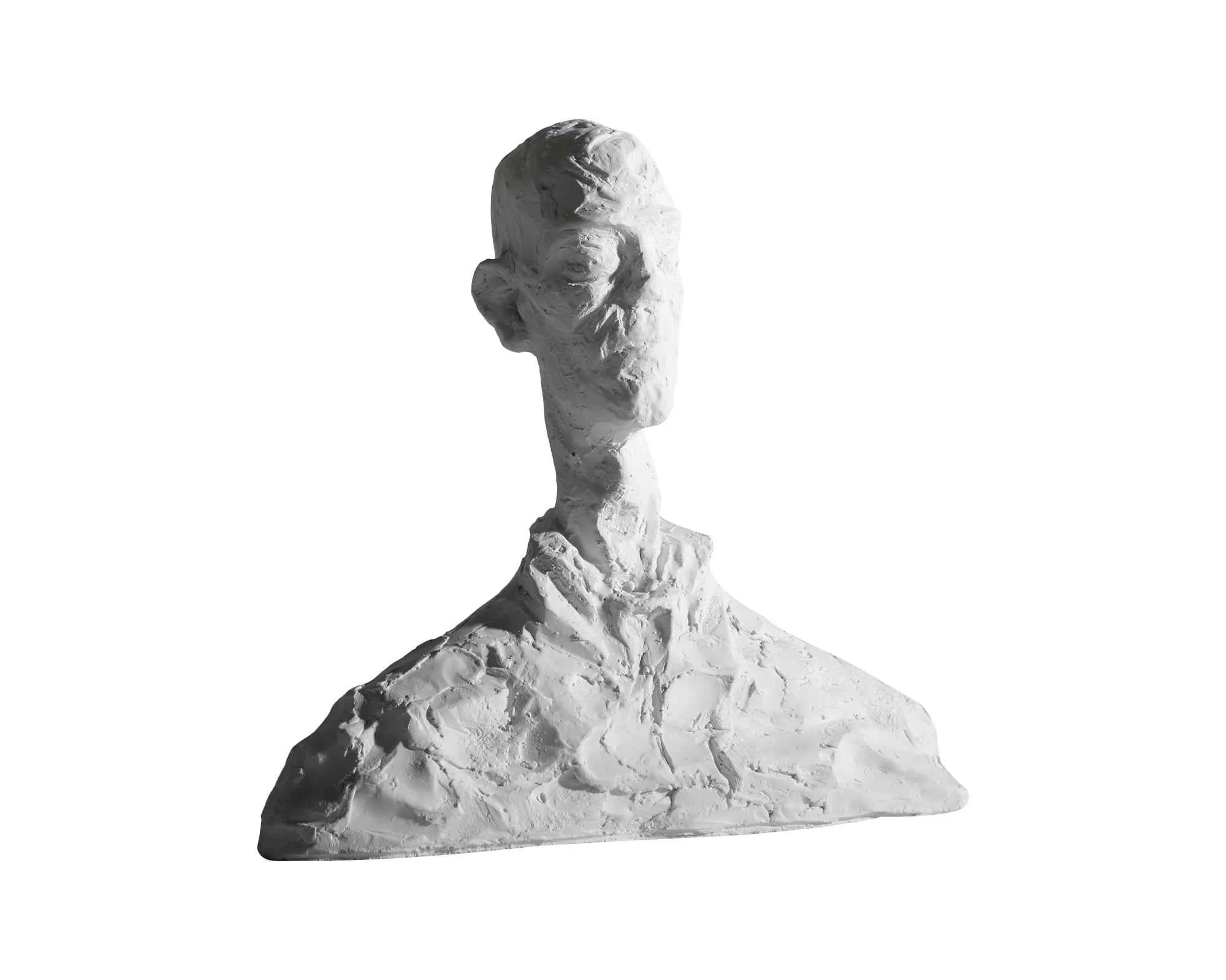Barton White Resin Abstract Man Sculpture