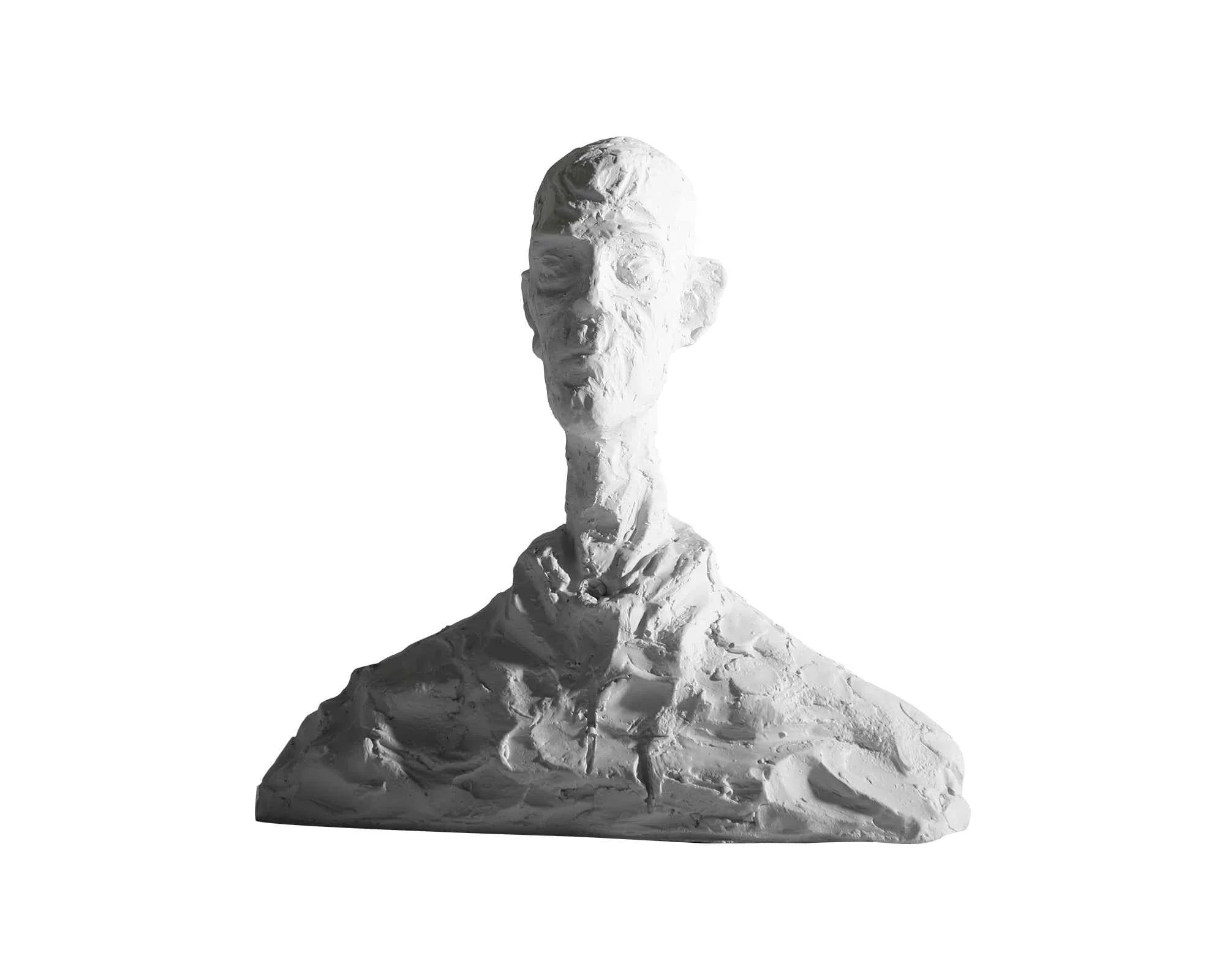 Barton White Resin Abstract Man Sculpture