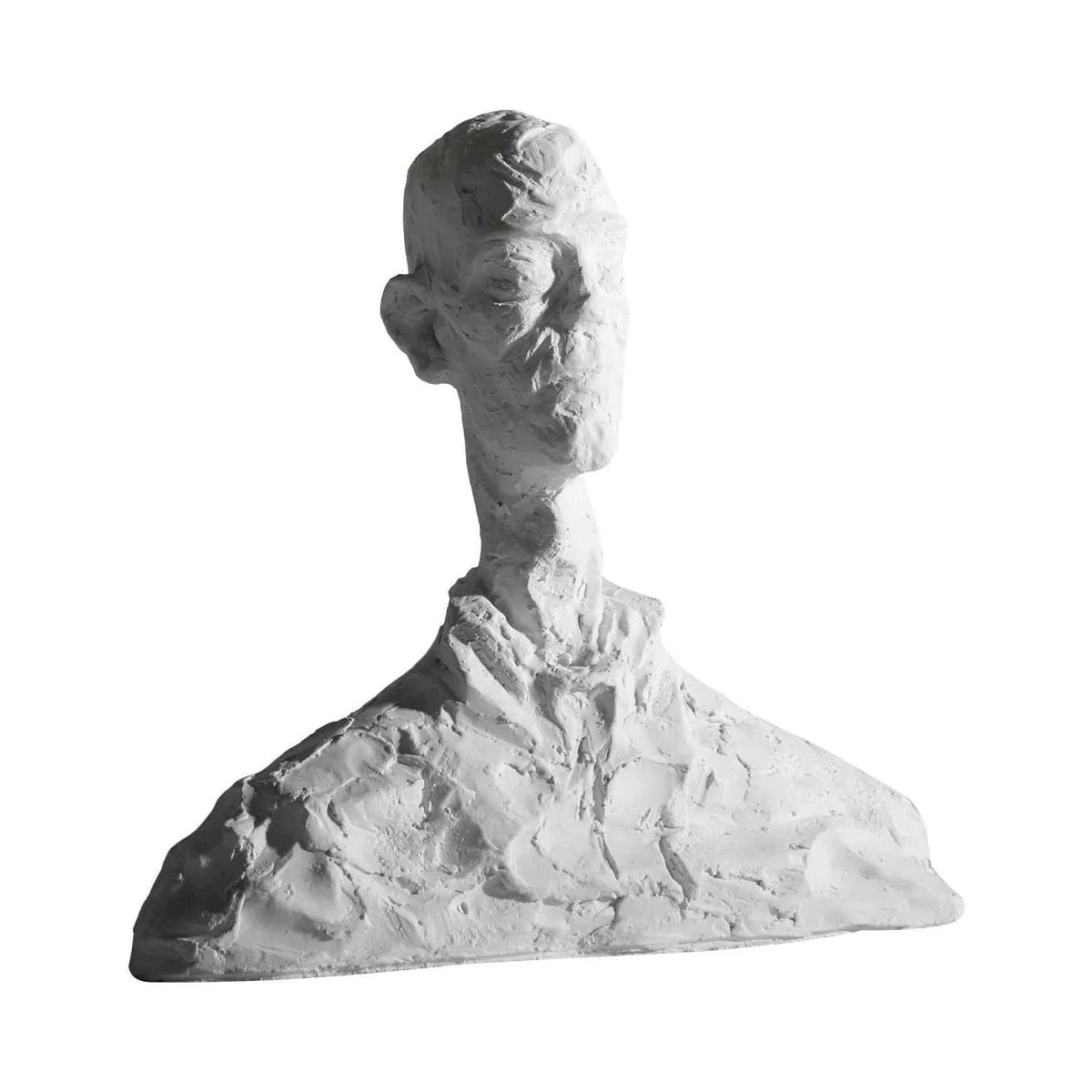 Barton White Resin Abstract Man Sculpture