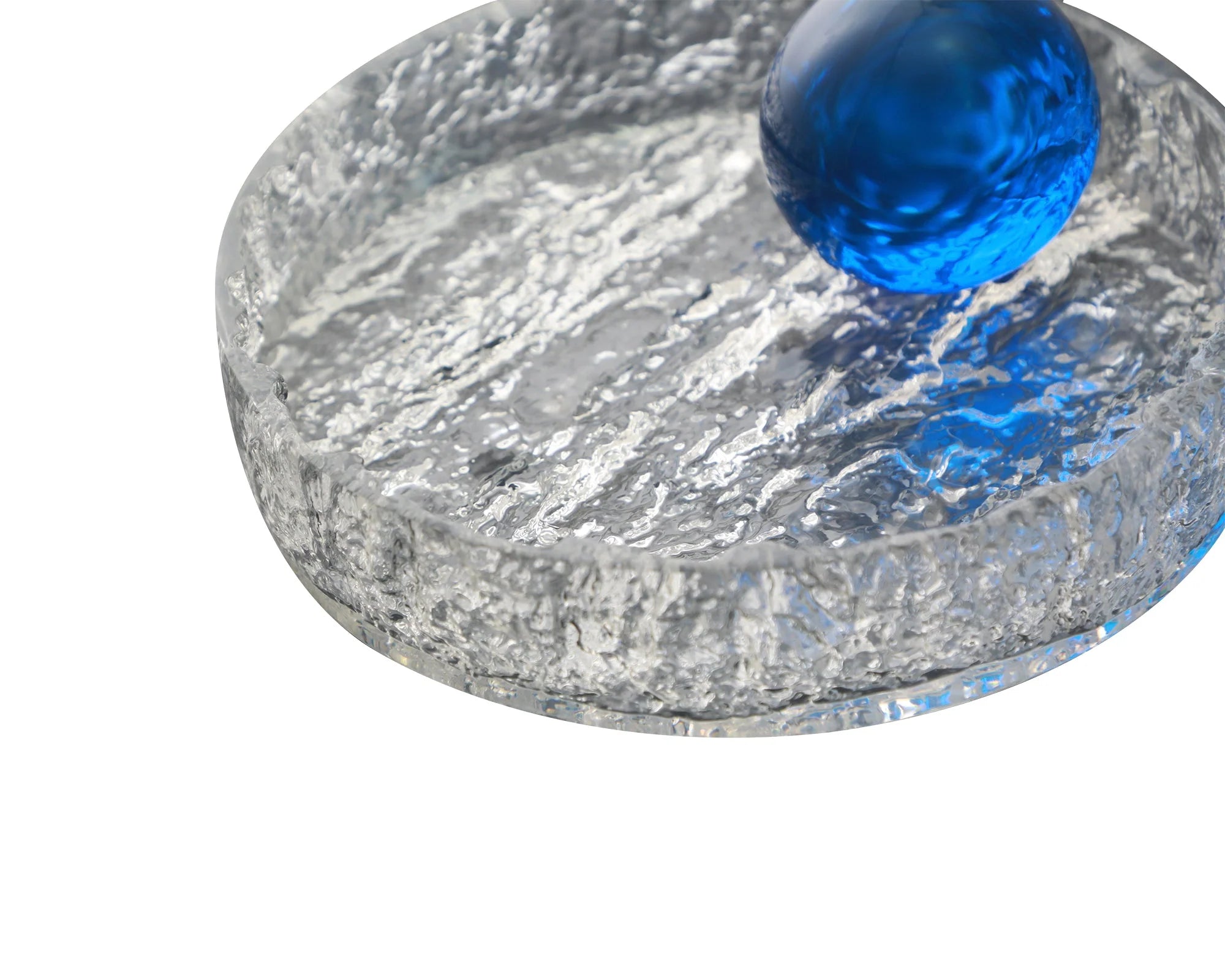 Halkin Clear Resin Round Tray