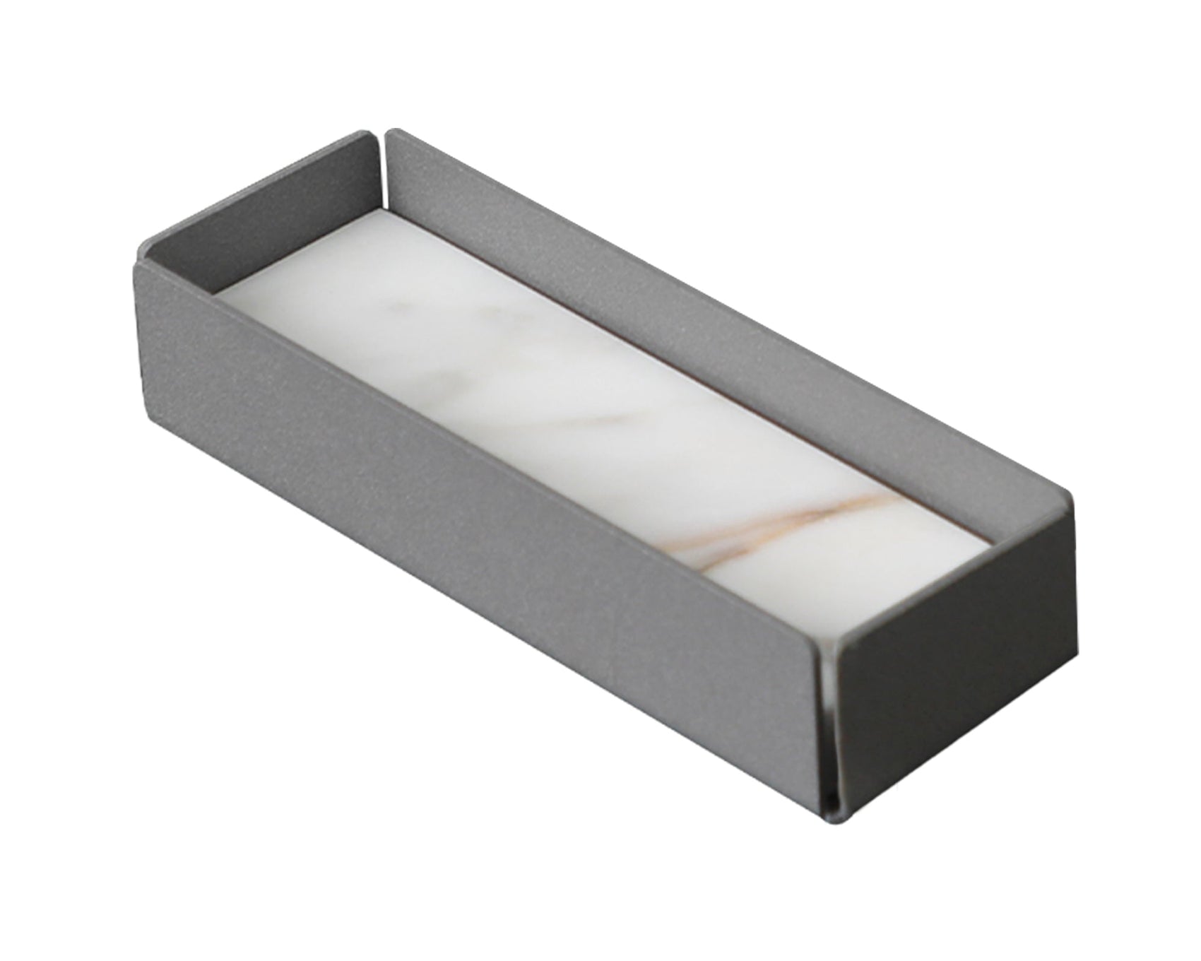 Tyne III Iron & White Marble Tray