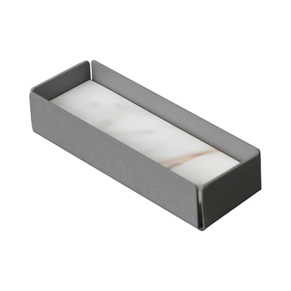 Tyne III Iron & White Marble Tray