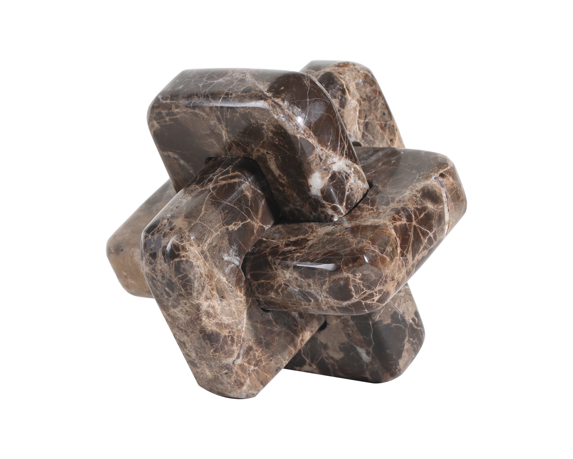 Set of 2 Carlton Sculptures - Coffee