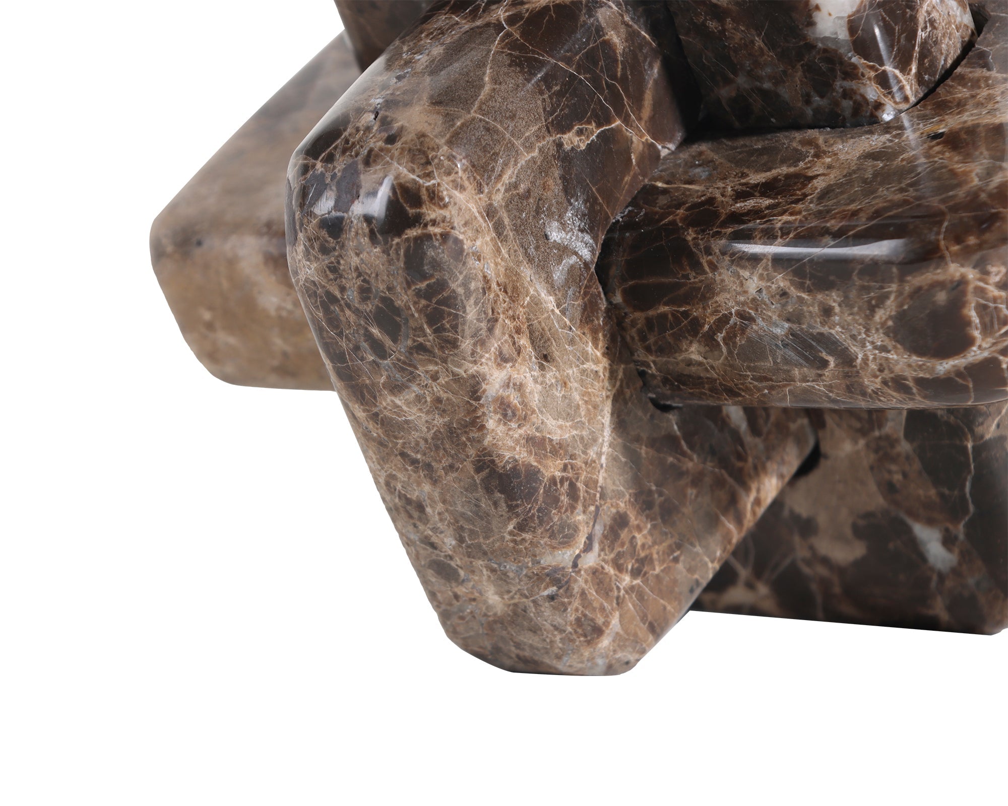 Set of 2 Carlton Sculptures - Coffee