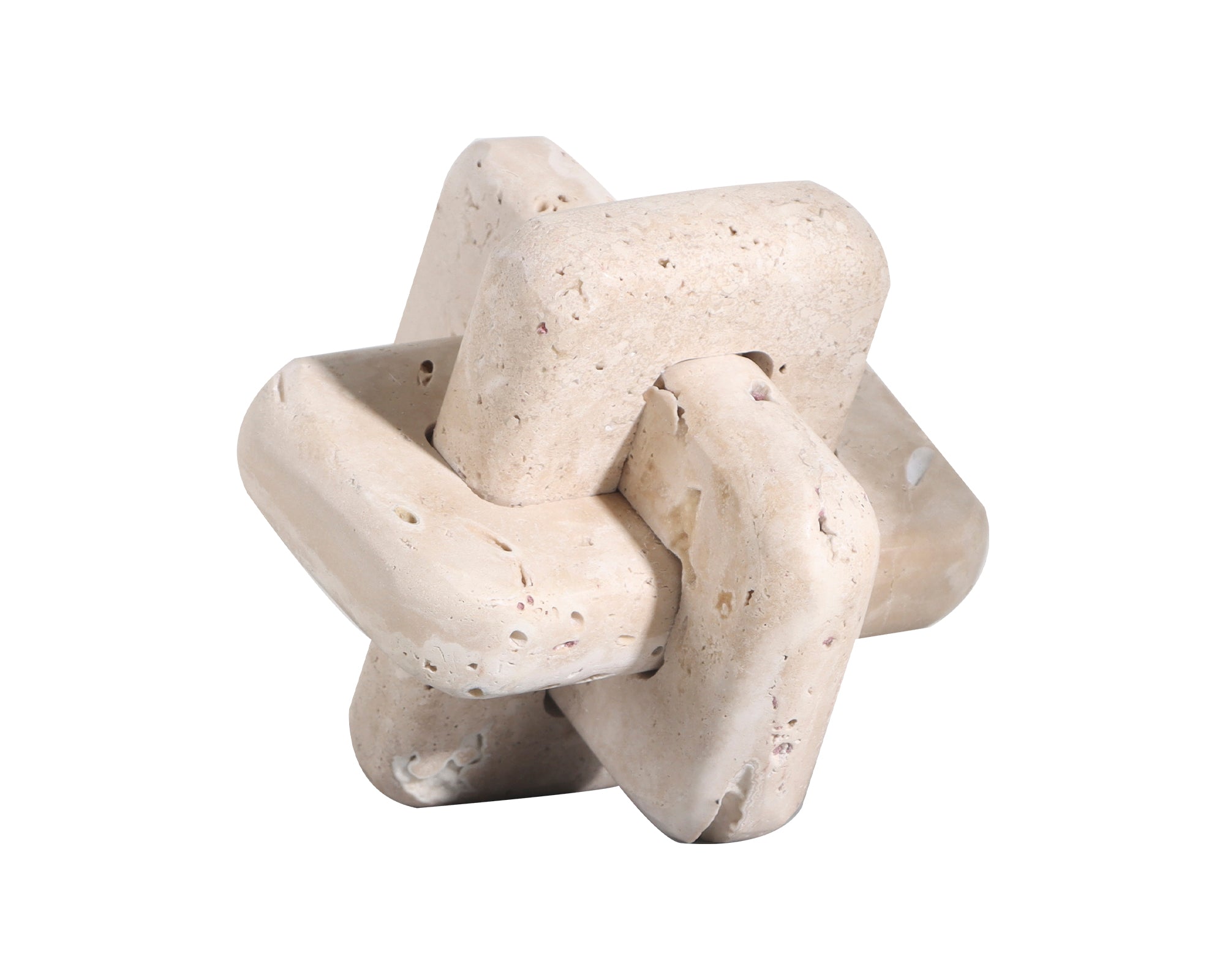 Set of 2 Carlton Sculptures - Beige