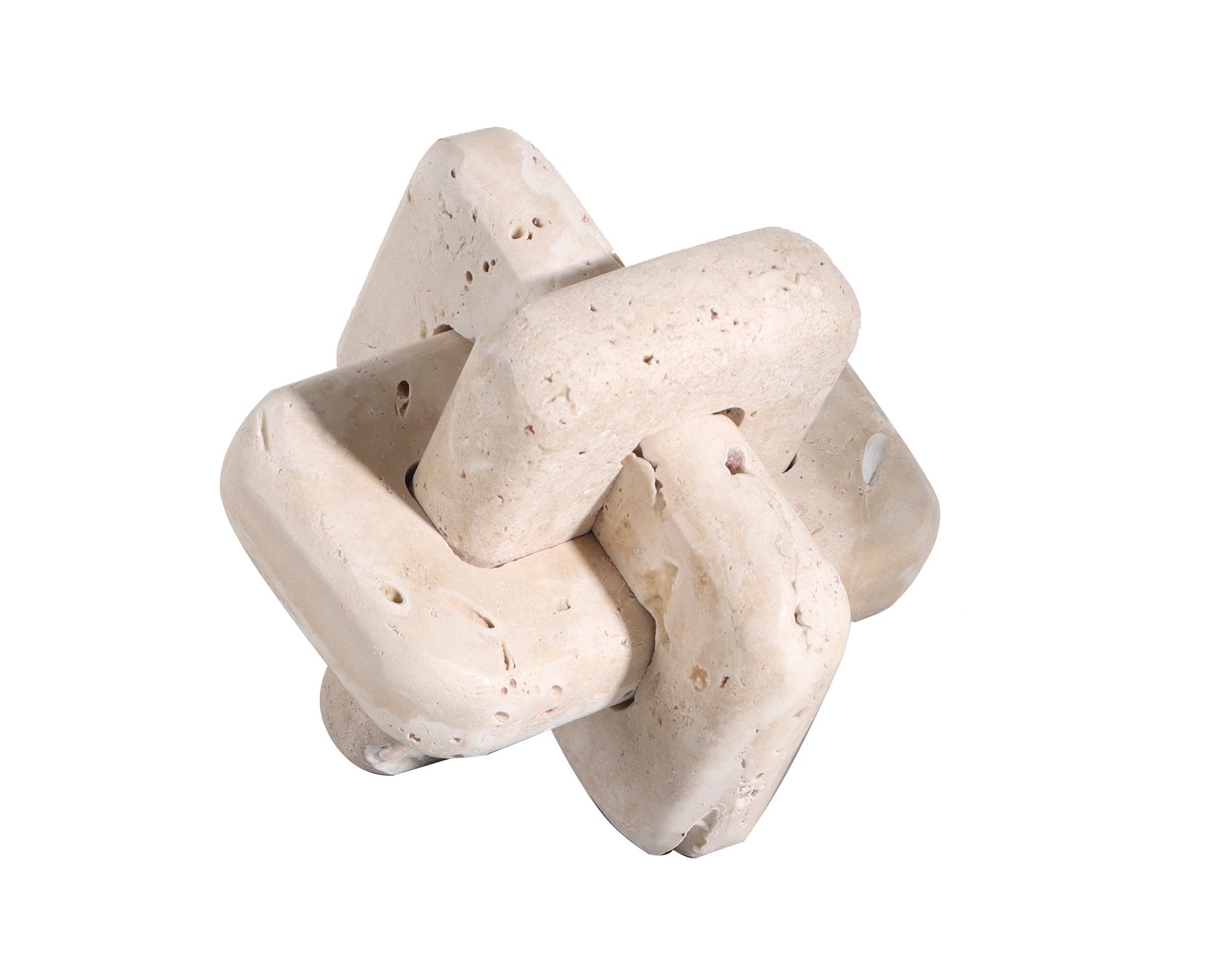 Set of 2 Carlton Sculptures - Beige