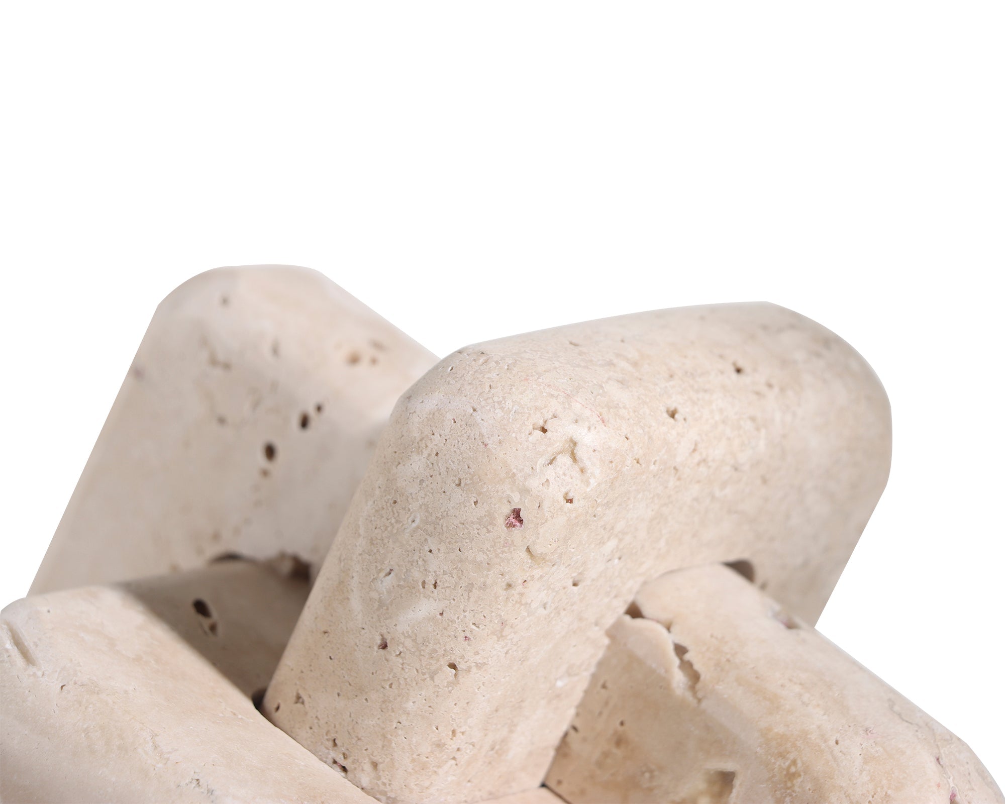Set of 2 Carlton Sculptures - Beige