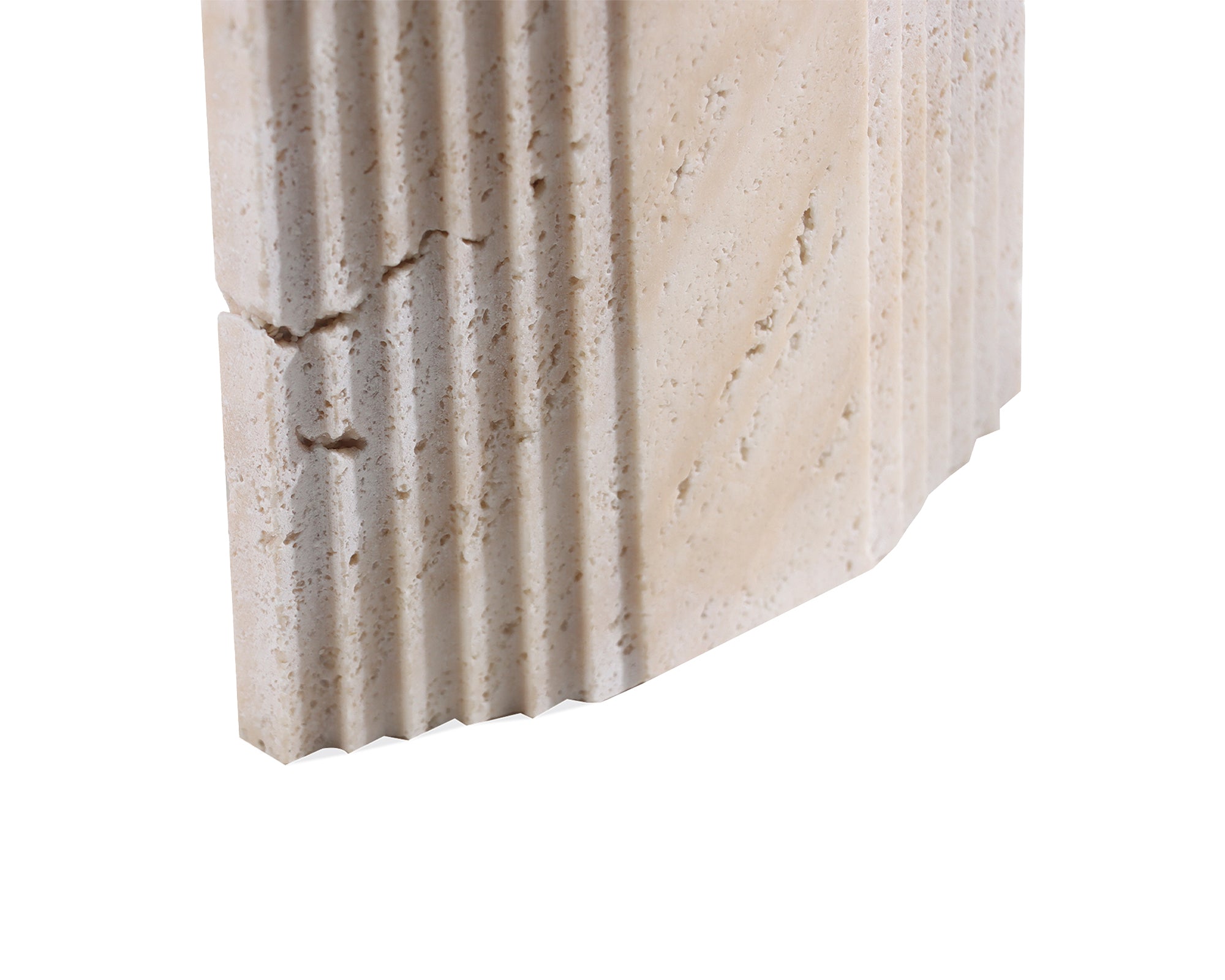 Arch I Travertine Sculpture - Curved