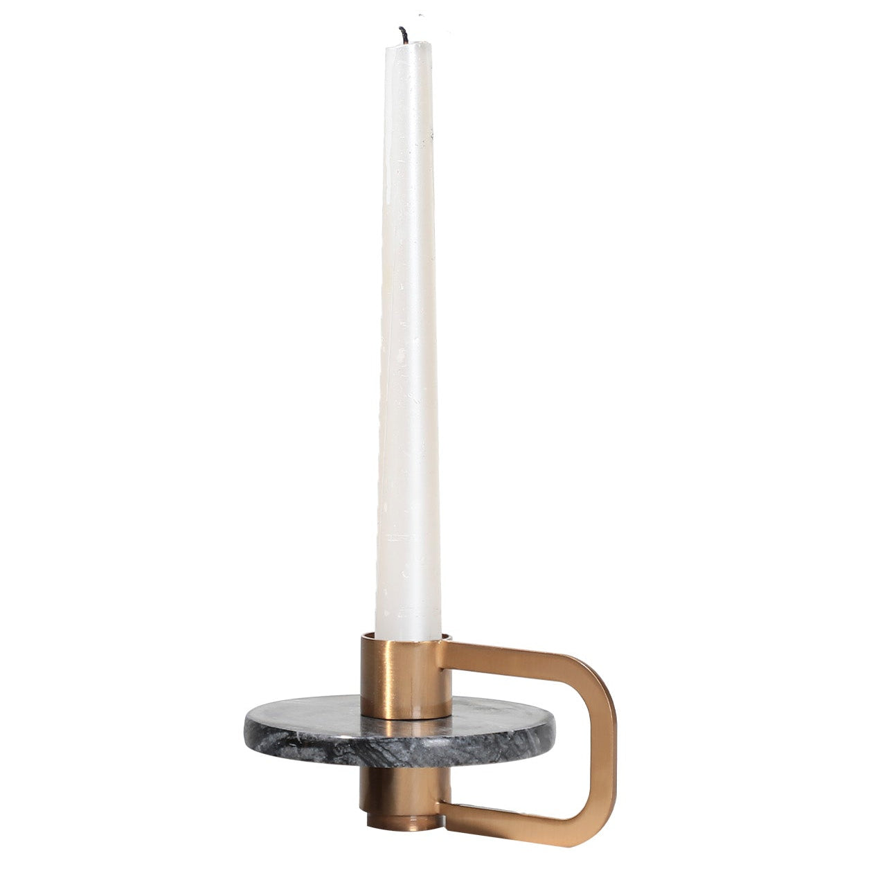Bennet Gold & Dark Grey Candle Holder Large