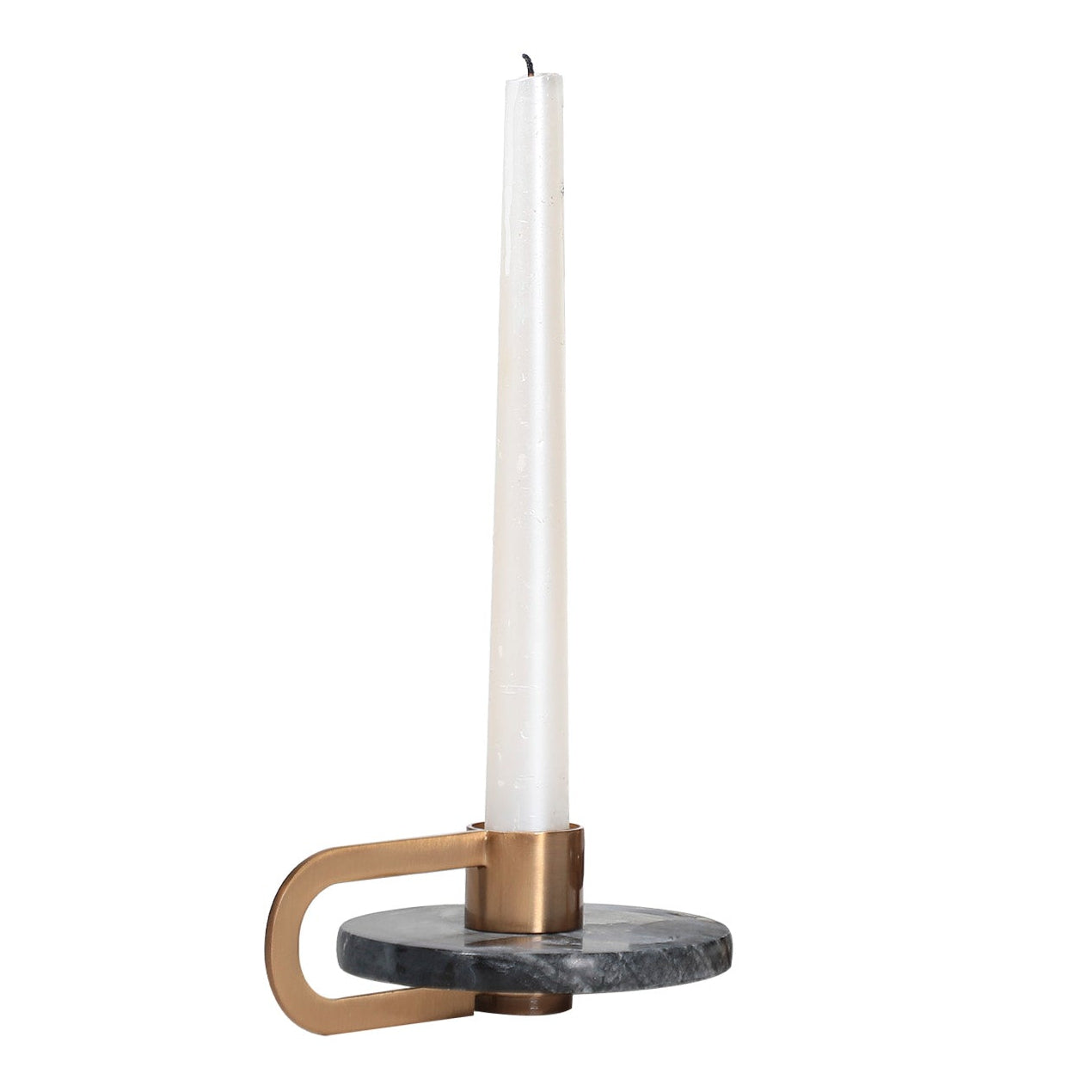Bennet Gold & Dark Grey Candle Holder Small