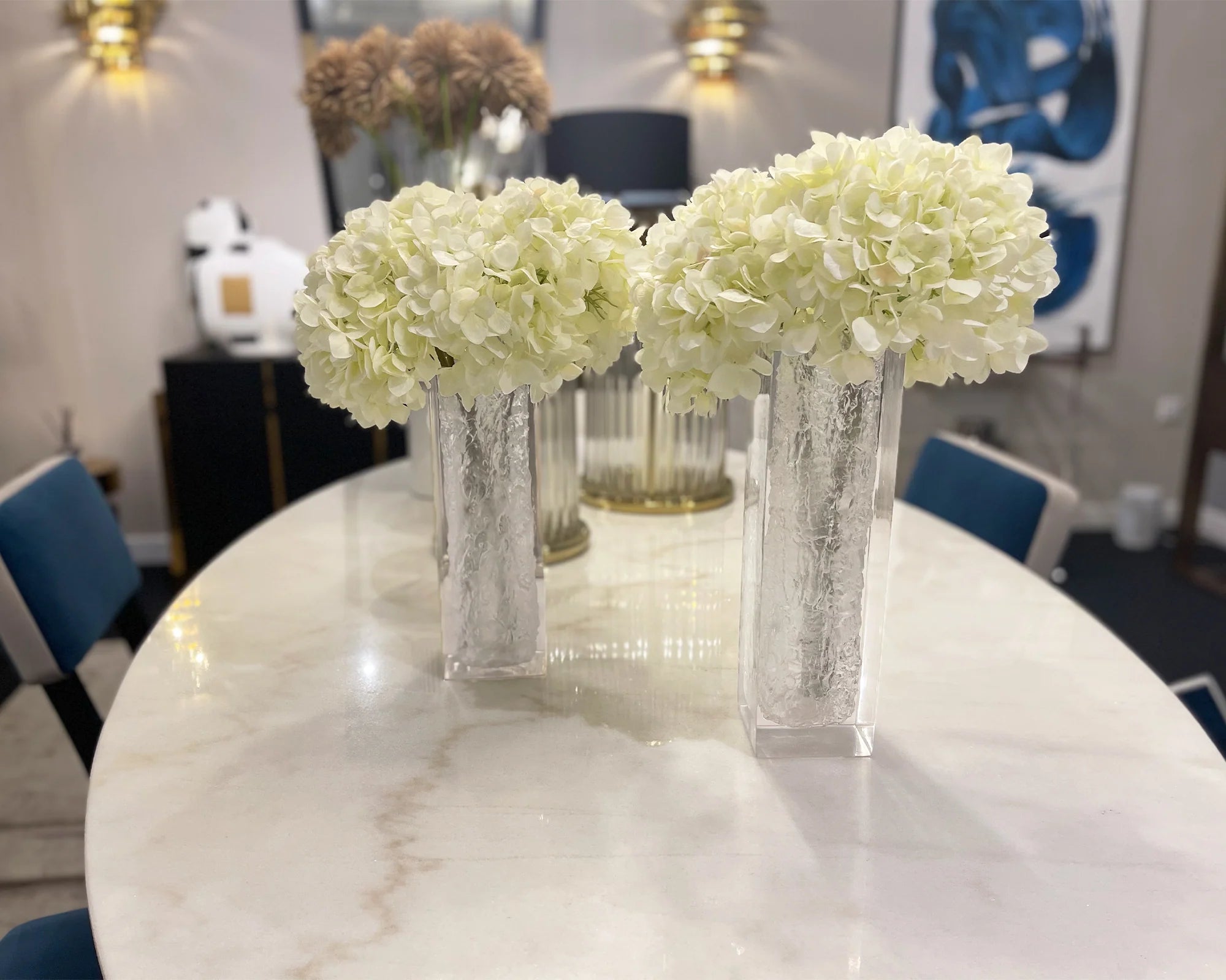 Moore Large Clear Resin Vase