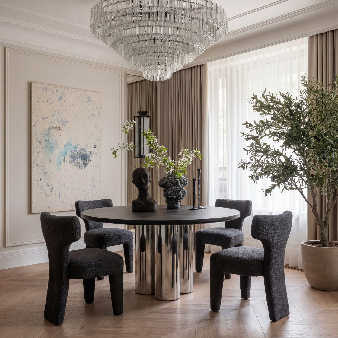 Fallon Black Chair lifestyle
