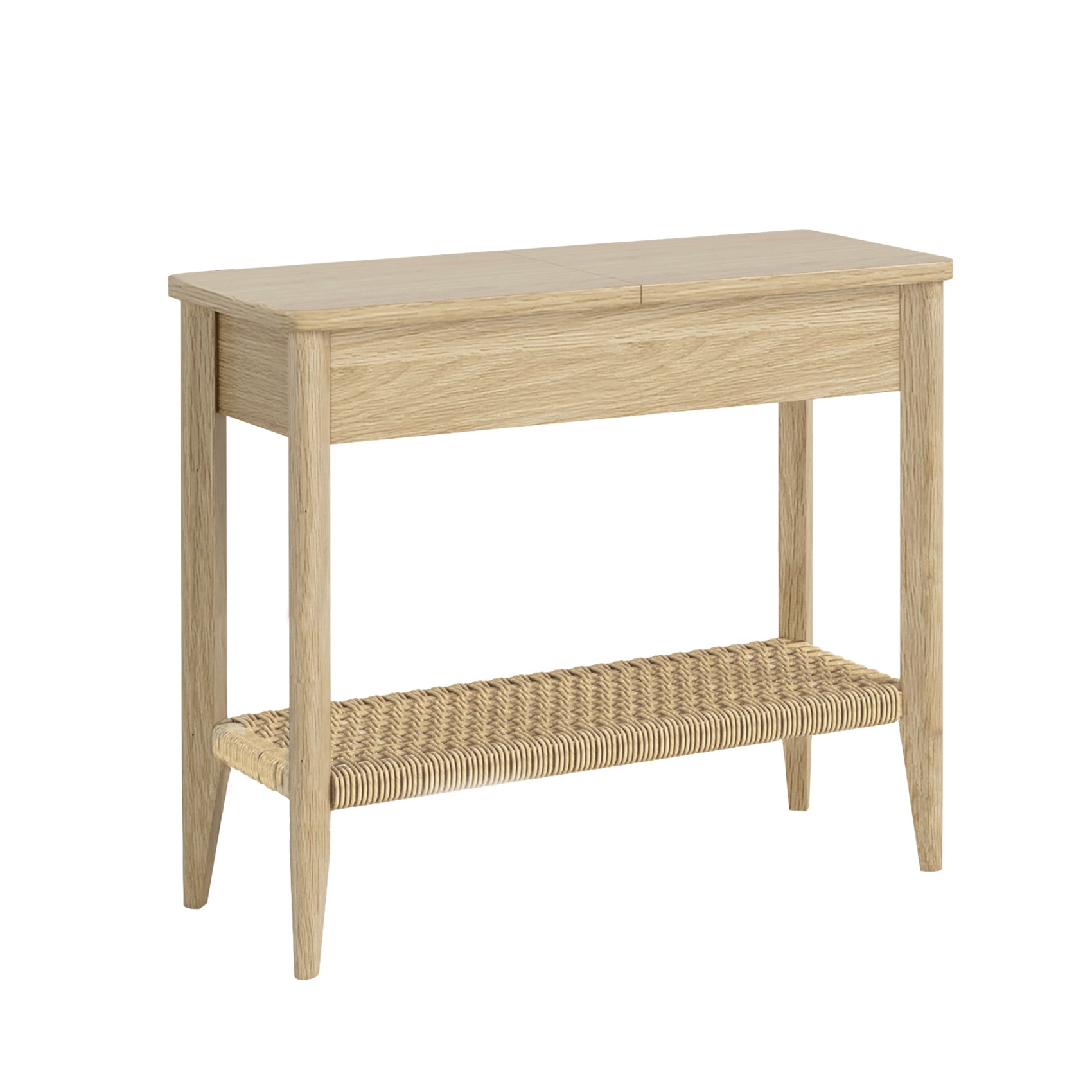 Harlow Natural Oak Wood Sofa Side Table
