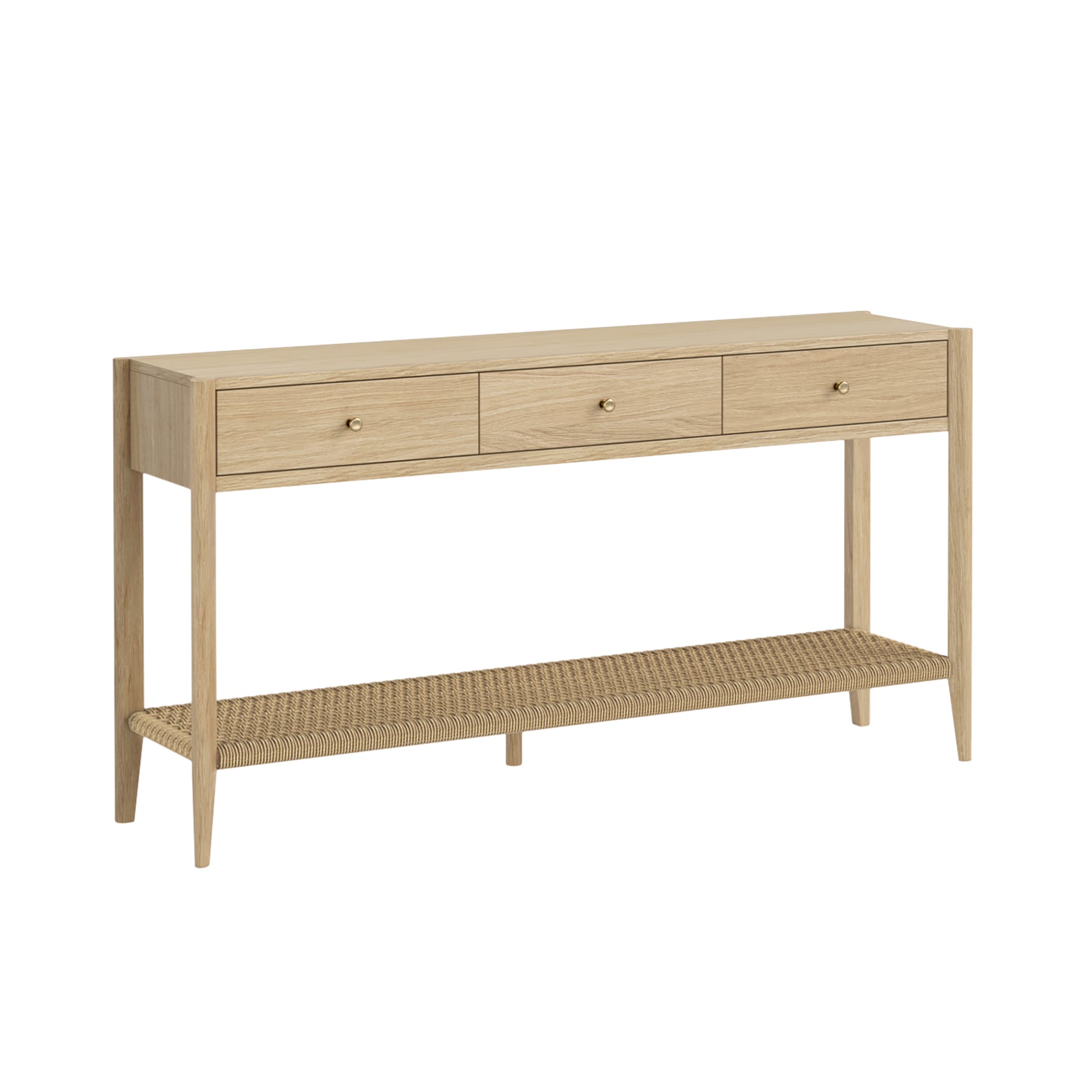 Harlow Natural Oak Wood Console Table 1450