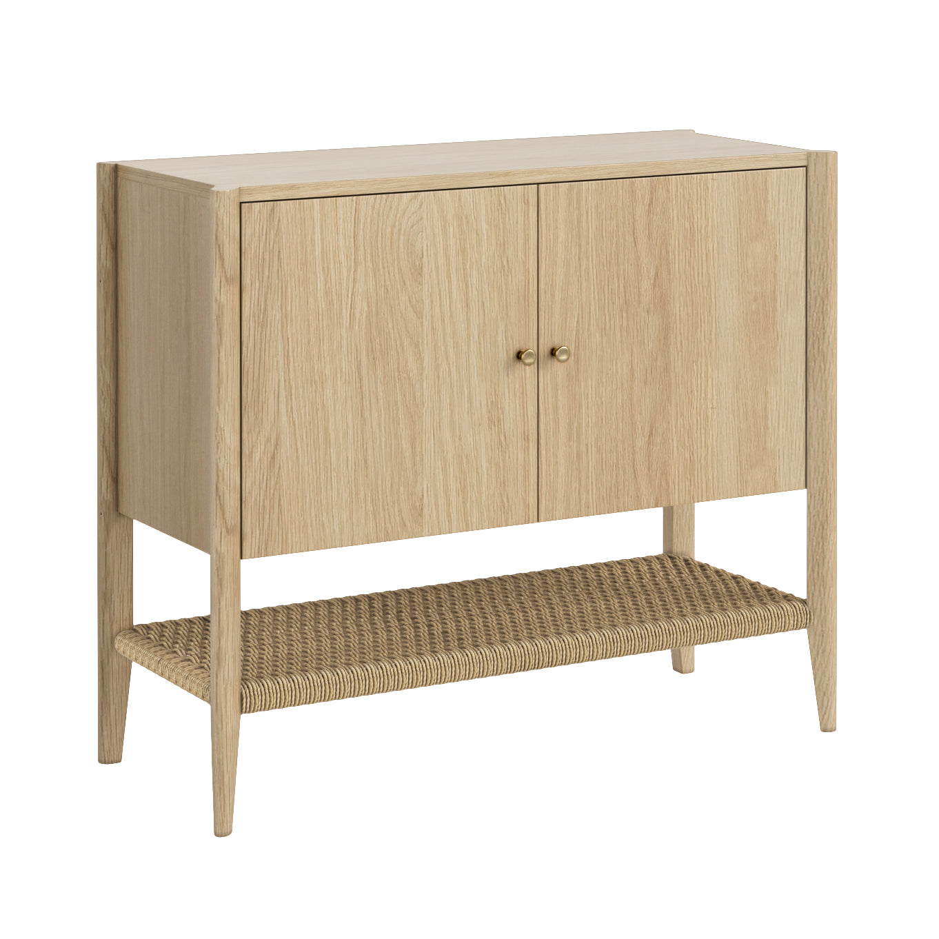 Harlow Natural Oak Wood Sideboard - Small with 2 Doors