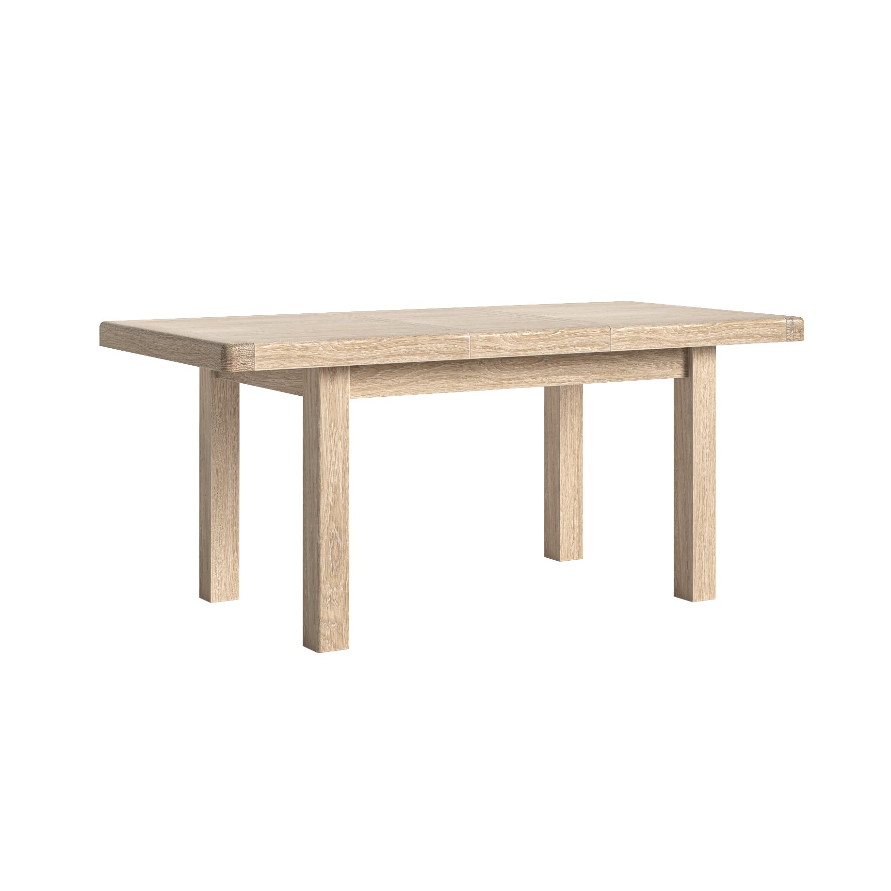 Jackson Whitewash Oak Wood Extending Dining Table 140/185cm