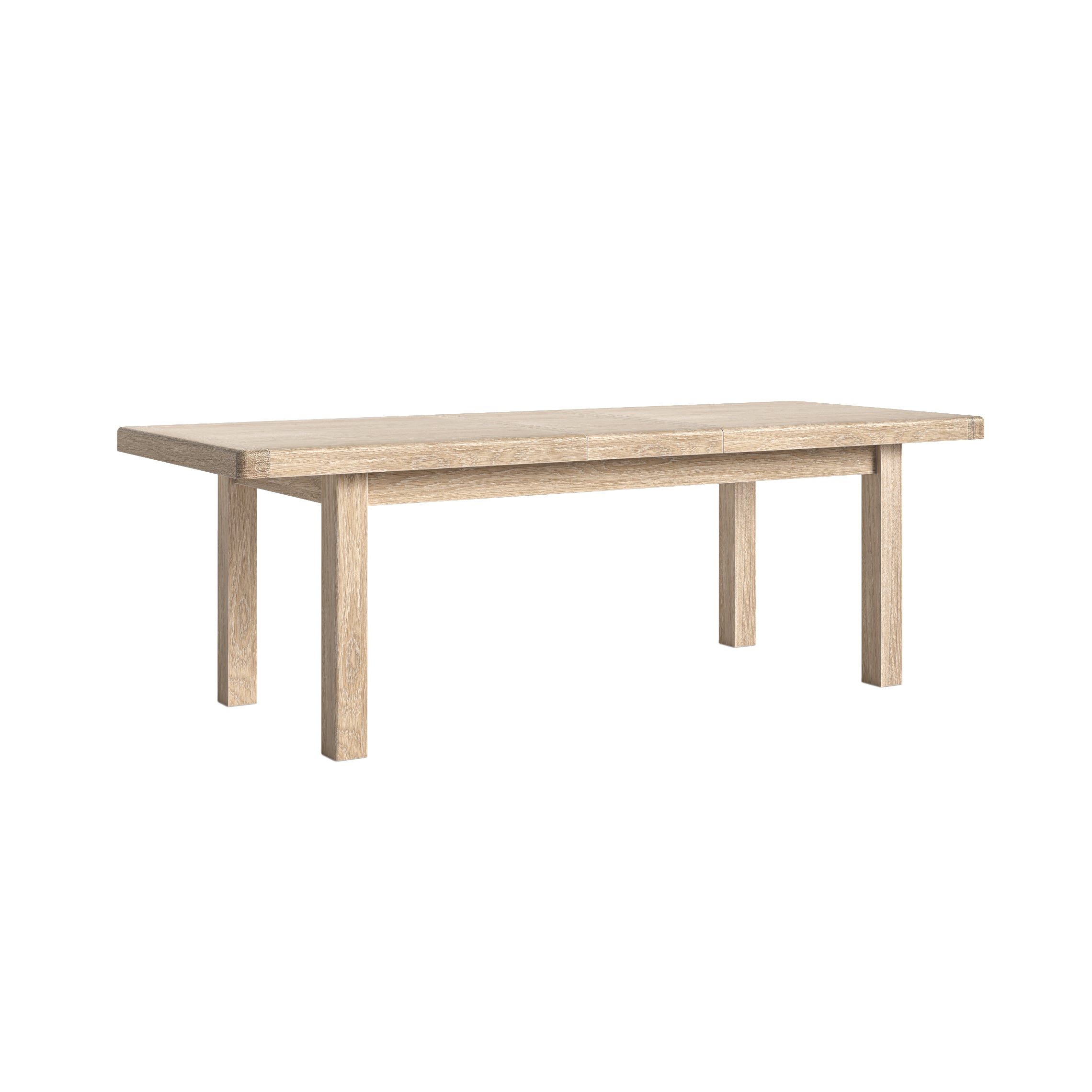 Jackson Whitewash Oak Wood Extending Dining Table 200/245cm
