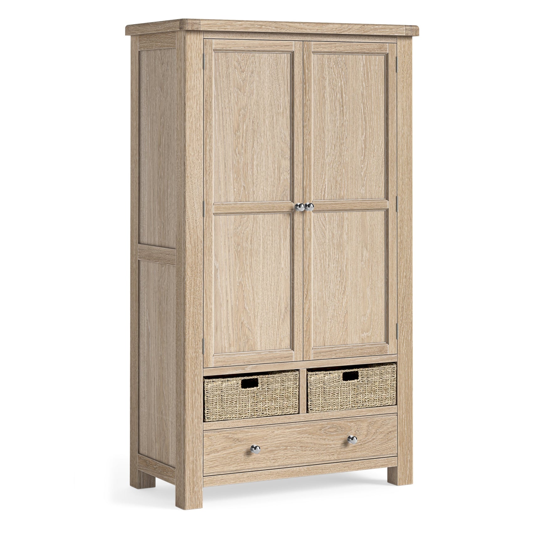 Jackson Whitewash Oak Wood Lardder Unit