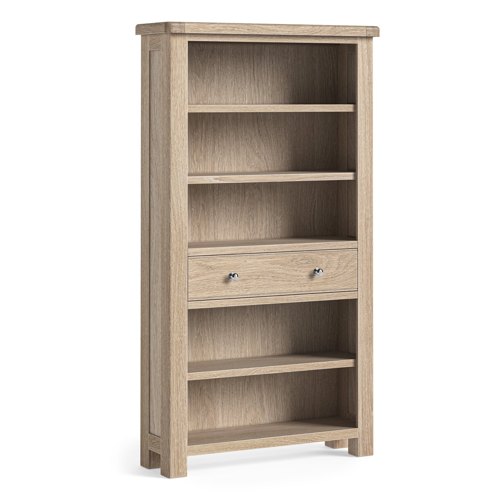 Jackson Whitewash Oak Wood Display Unit - Large