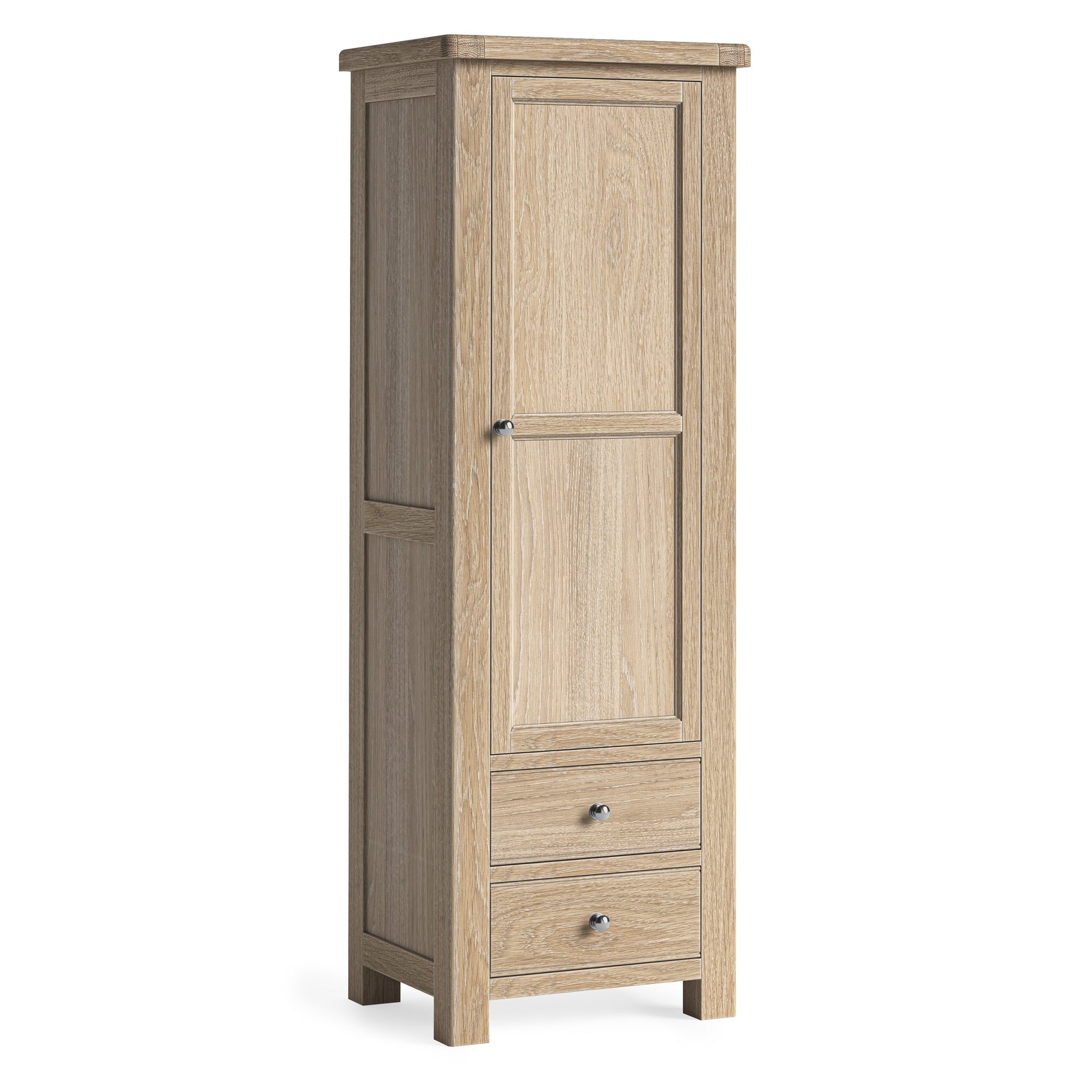 Jackson Whitewash Oak Wood Single Ladder Unit