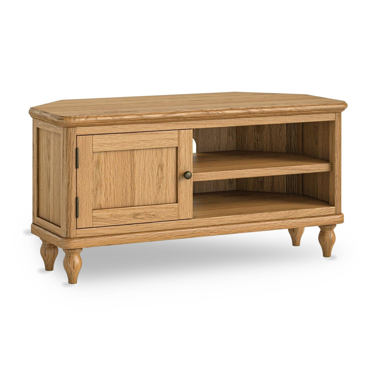 Ashcombe Oak Wood Corner TV Unit