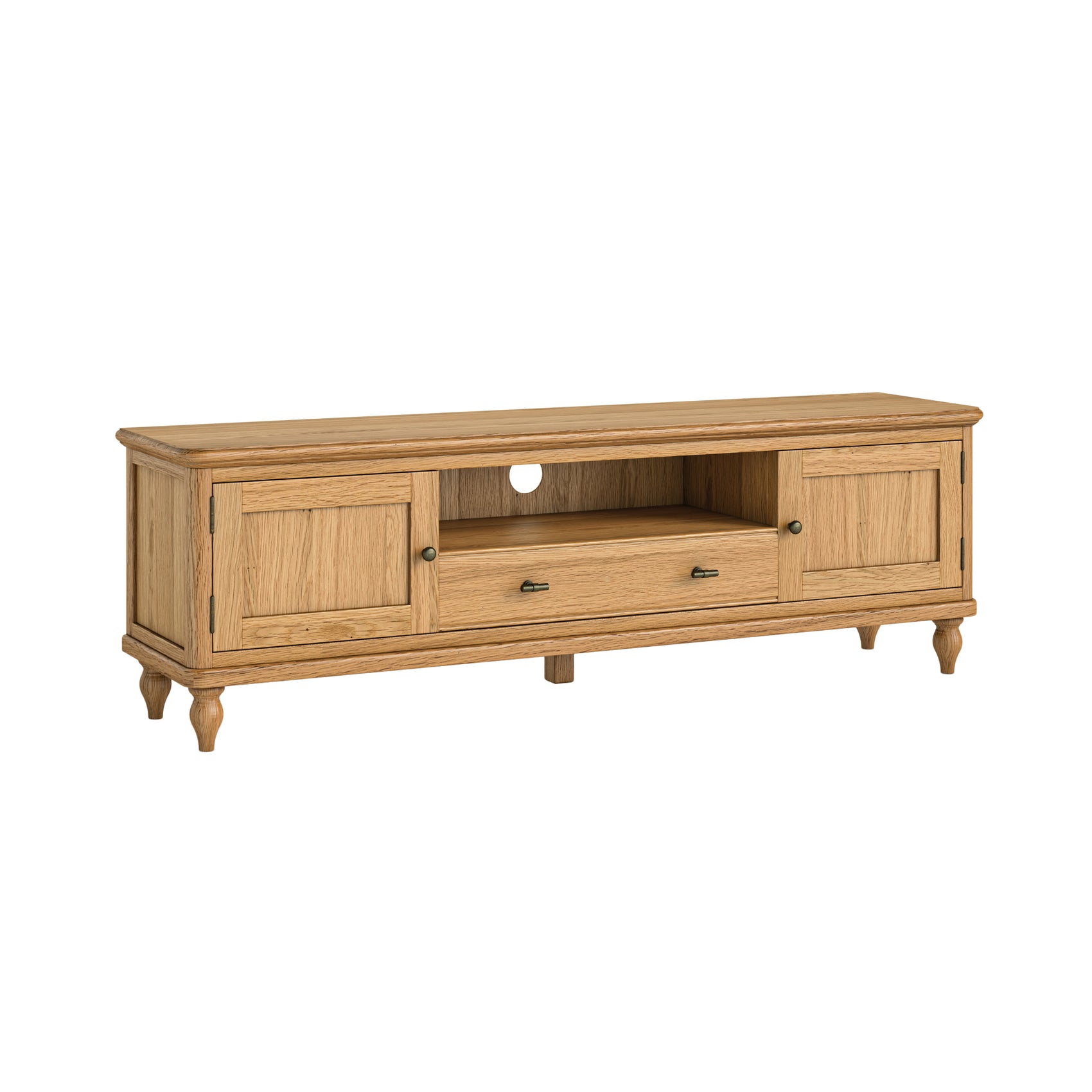 Ashcombe Oak Wood TV Unit 160cm