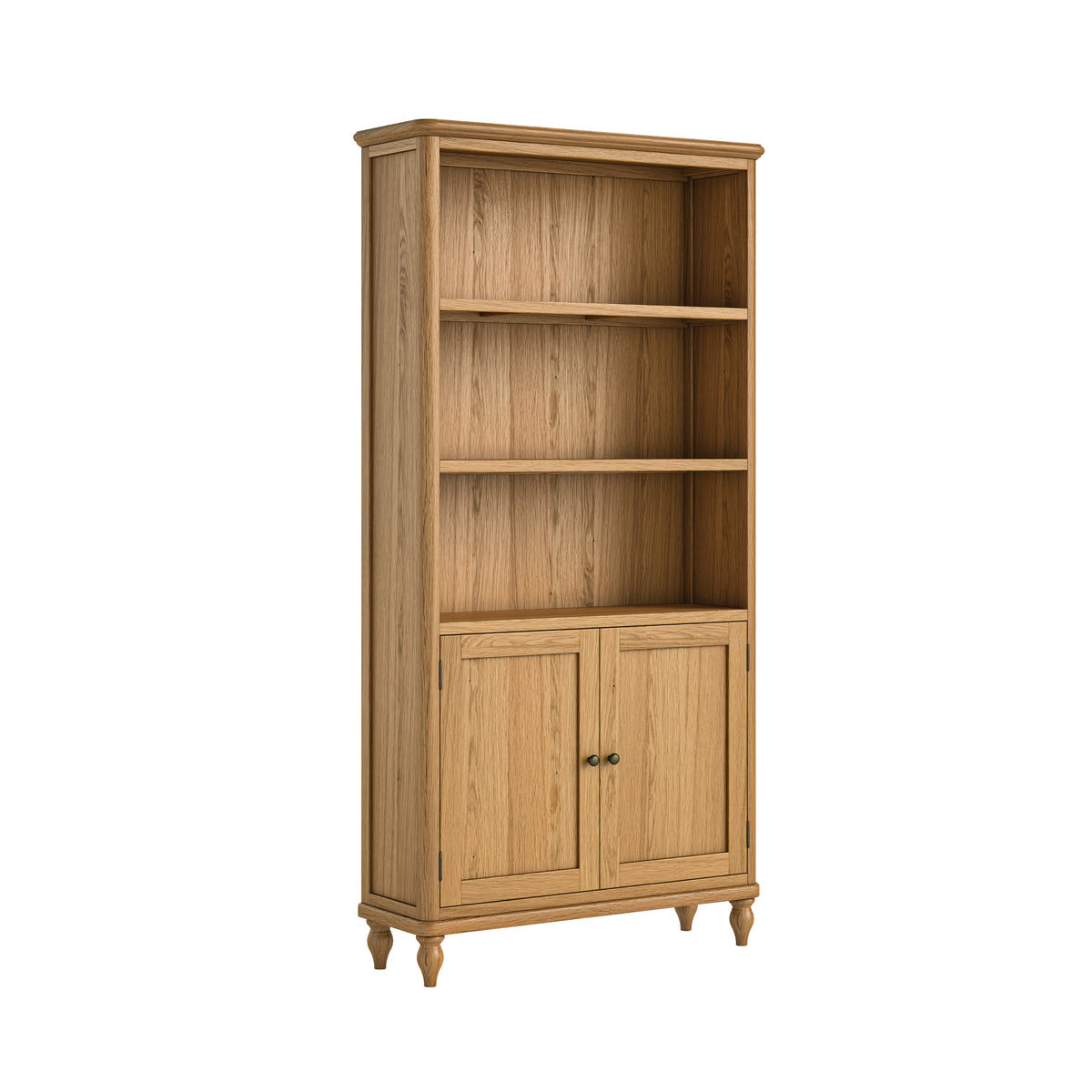 Ashcombe Oak Wood Display Unit - Large with Door