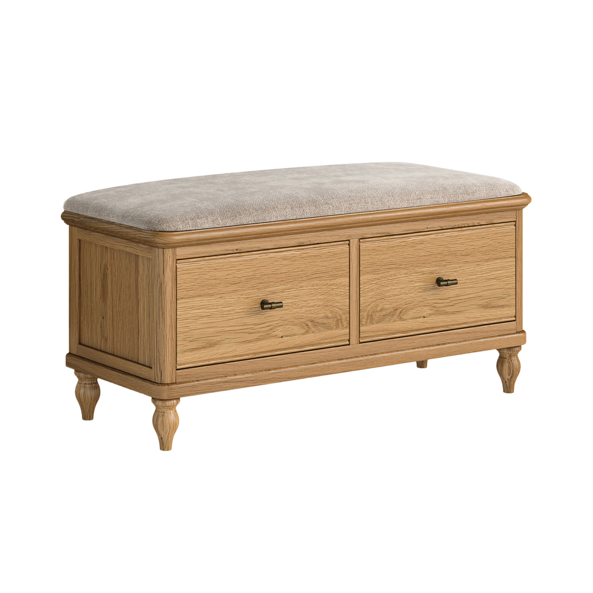 Ashcombe Oak Wood Storage Bench