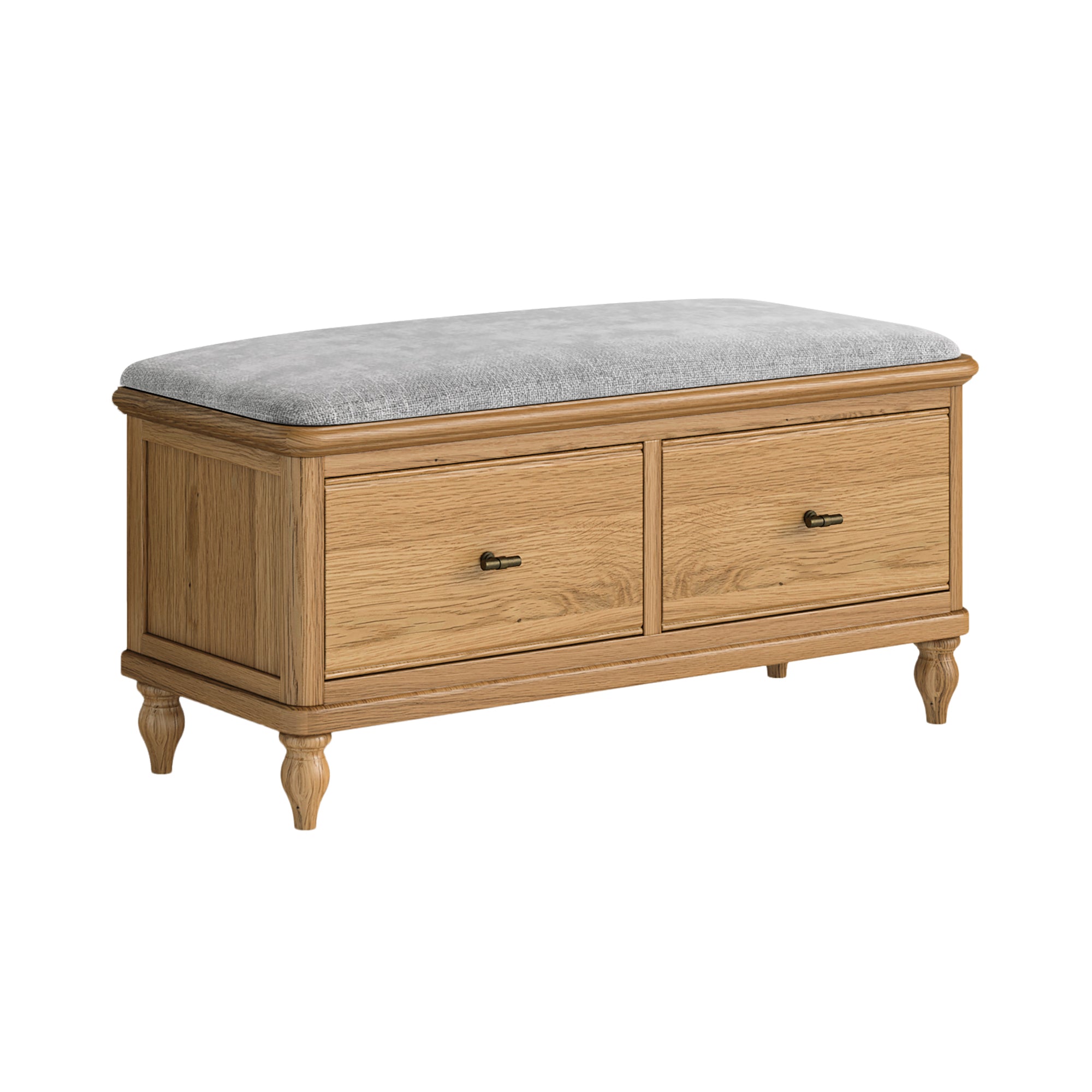 Ashcombe Oak Wood Storage Bench