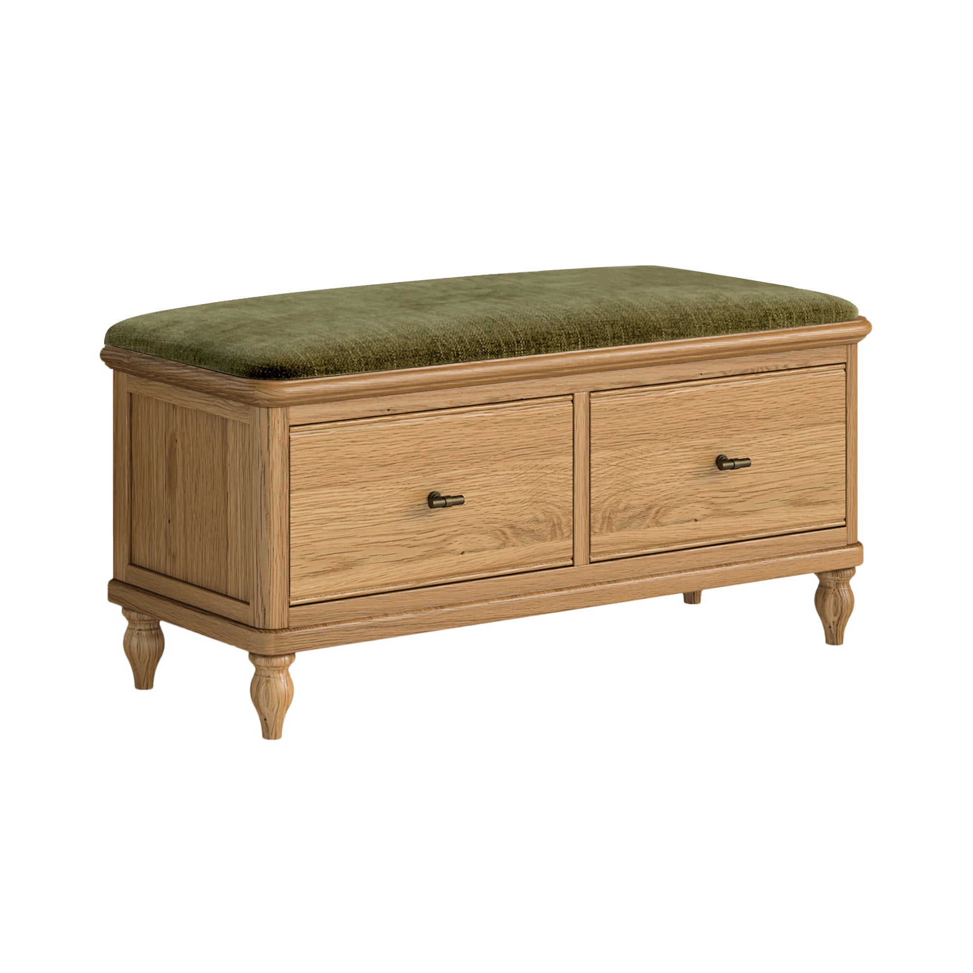 Ashcombe Oak Wood Storage Bench