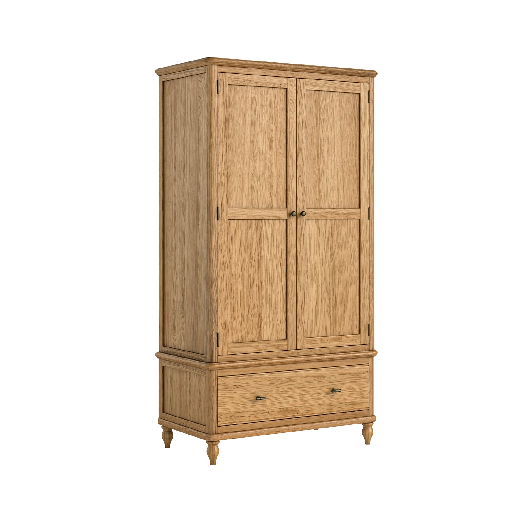 Ashcombe Oak Wood Gents Wardrobe
