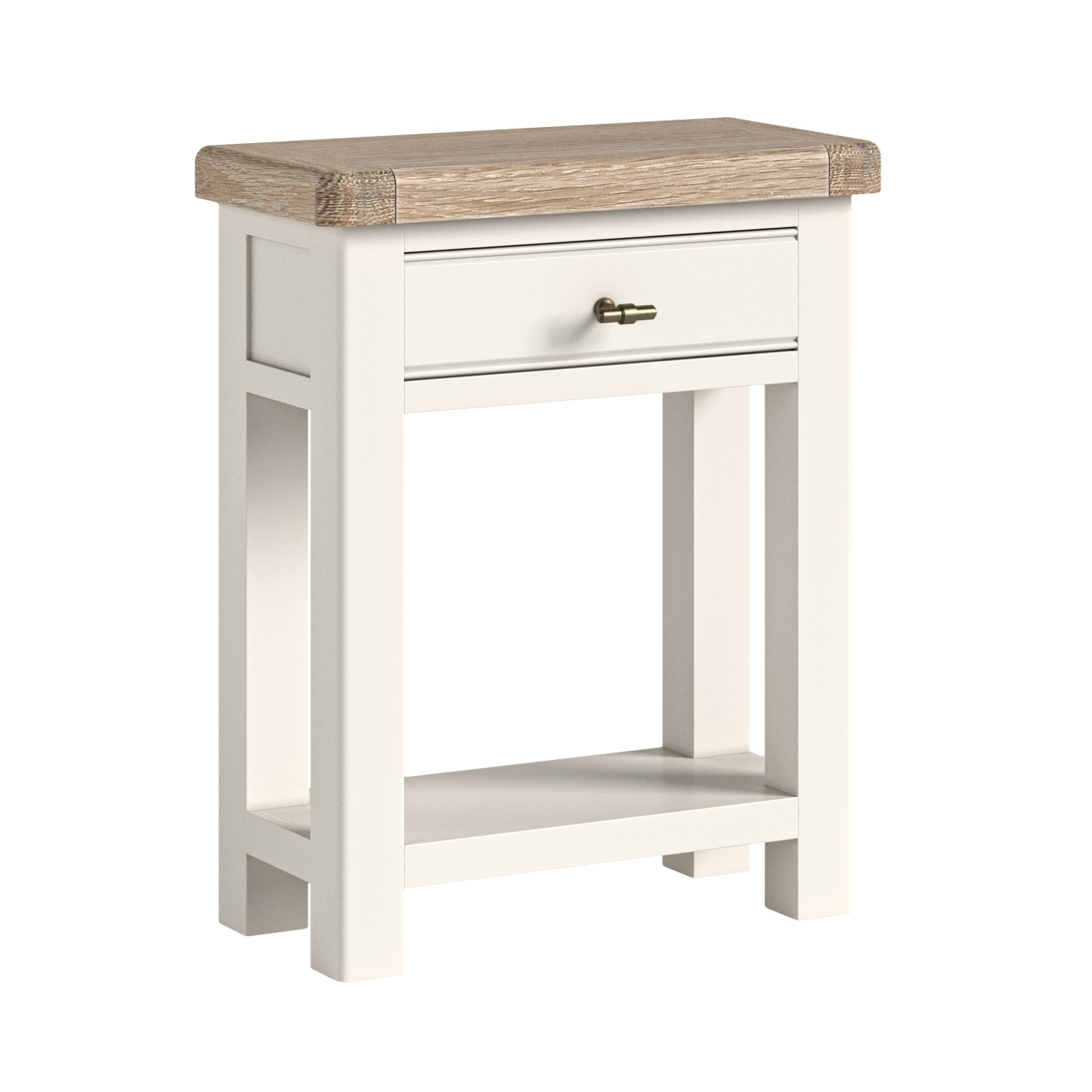 Westbourne Coconut Milk White Oak Wood Telephone Table