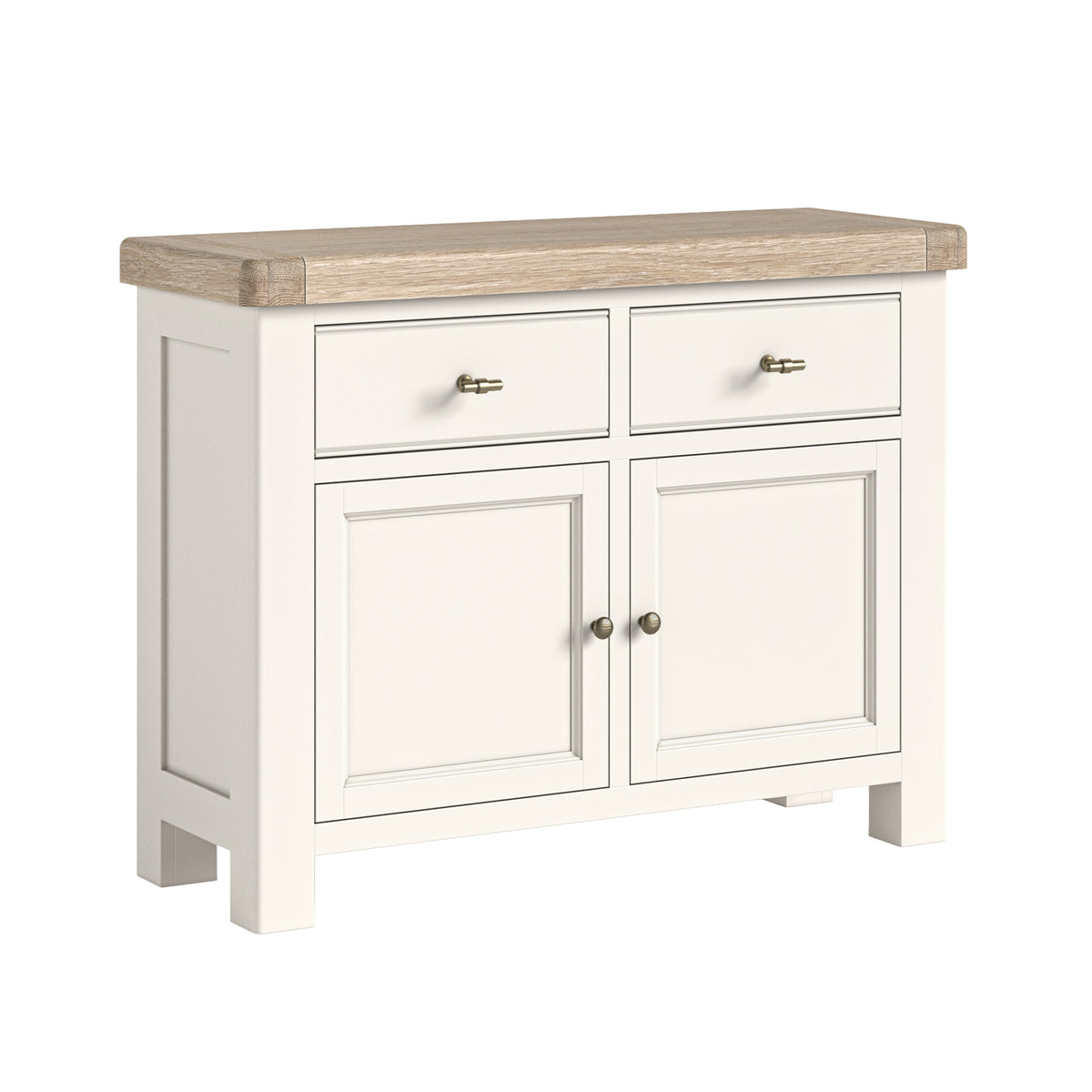 Westbourne Coconut Milk White Oak Wood Sideboard - Small