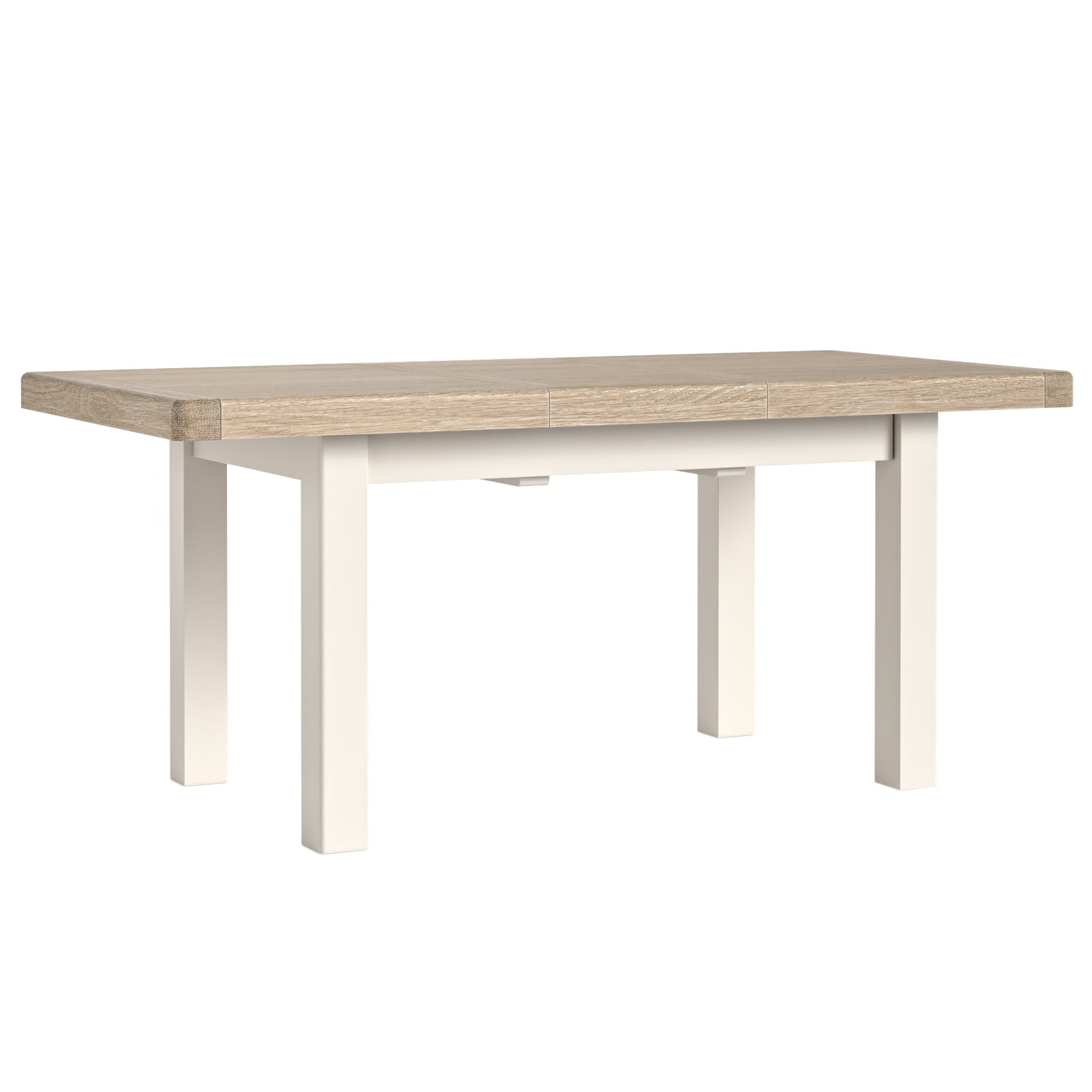 Westbourne Coconut Milk White Oak Wood Small Extending Dining Table 140/185cm