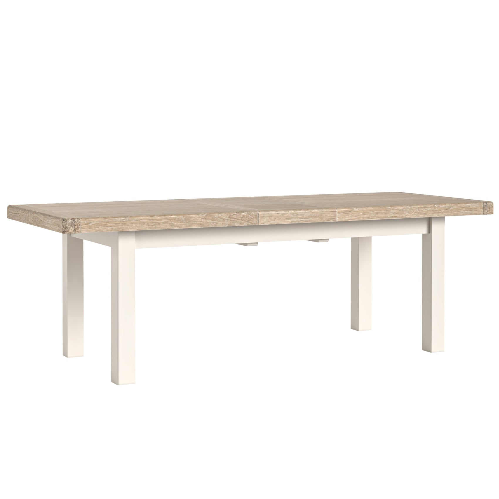 Westbourne Coconut Milk White Oak Wood Large Extending Dining Table 200/245cm