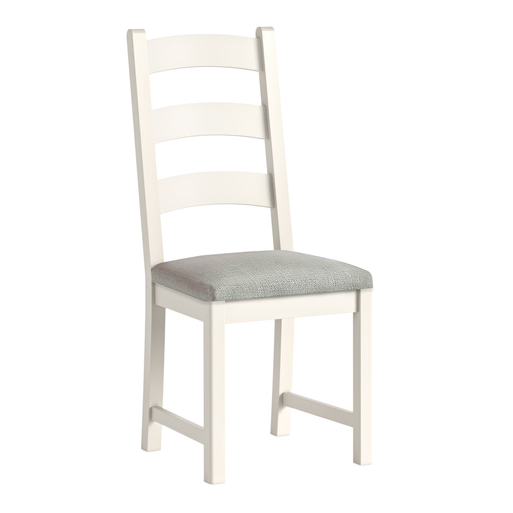 Set of 2 Westbourne Coconut Milk White Oak Wood Dining Chairs