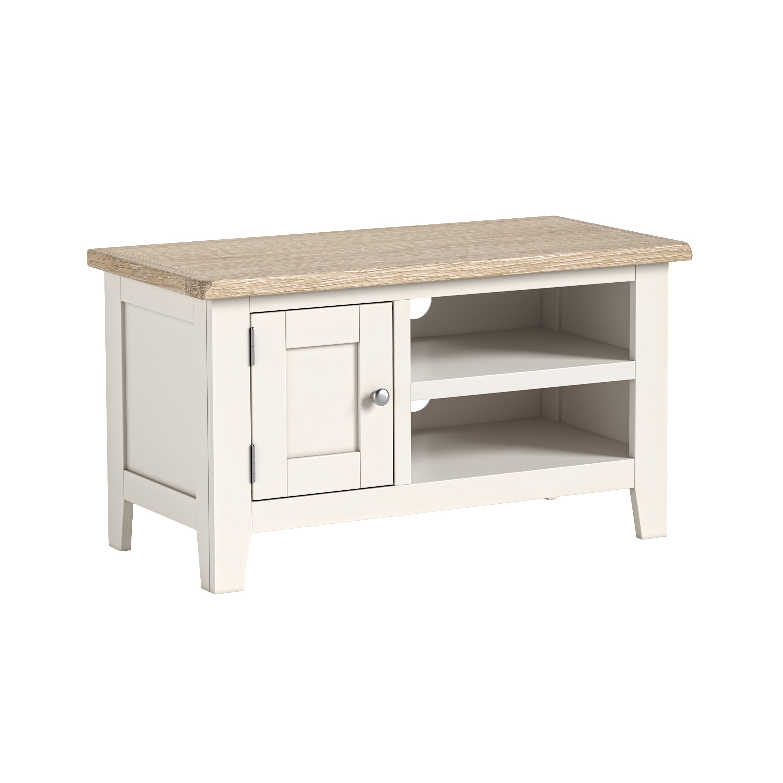 Alderley Coconut White Wood TV Unit 900