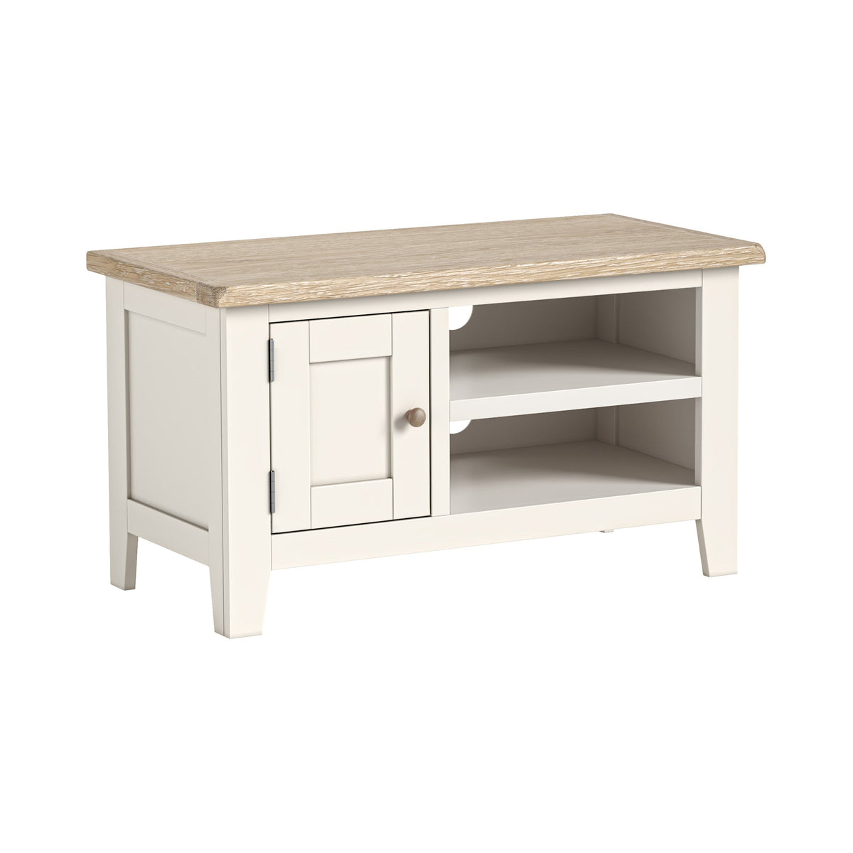Alderley Coconut White Wood TV Unit 900