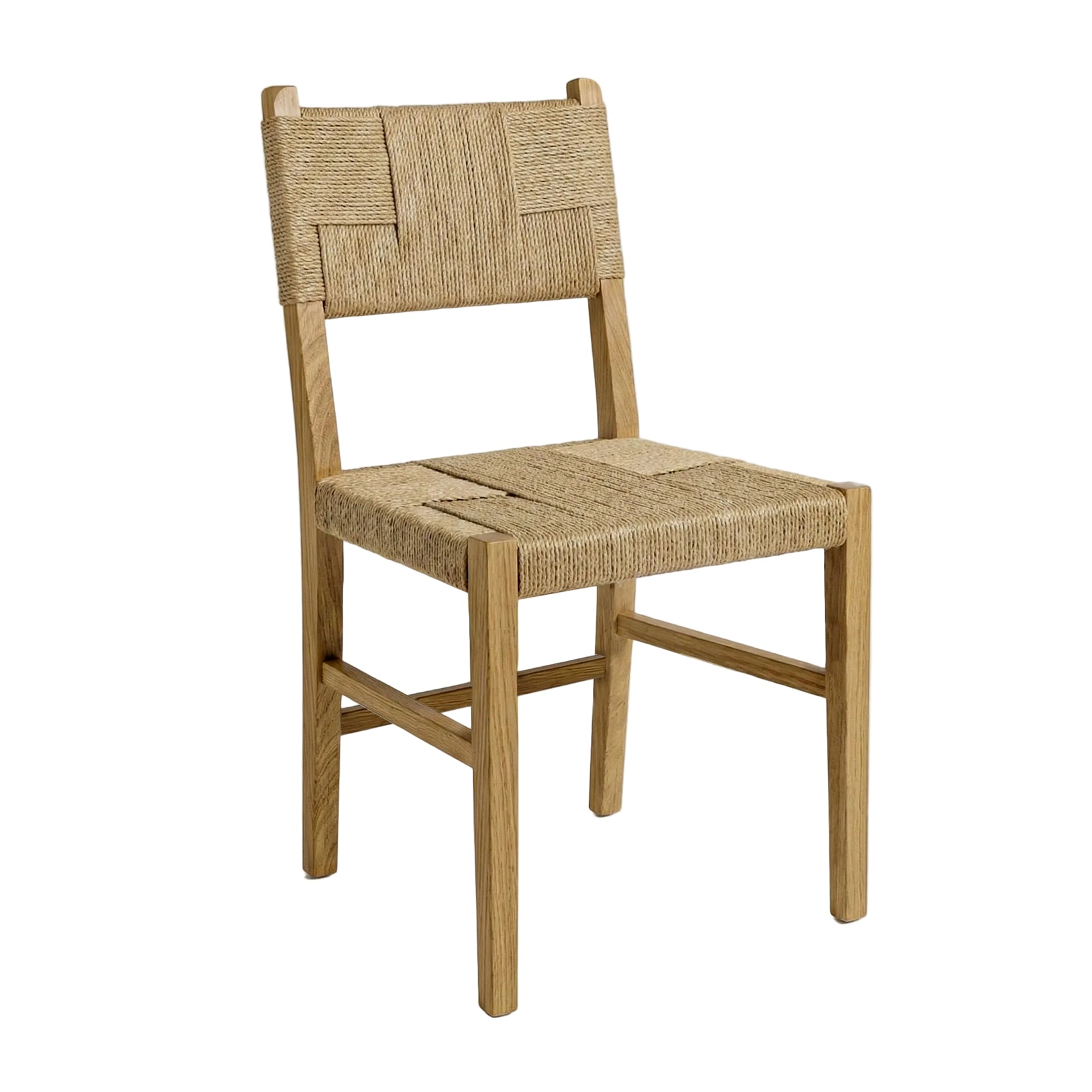 Weave Natural Wood & Rattan Dining Chair
