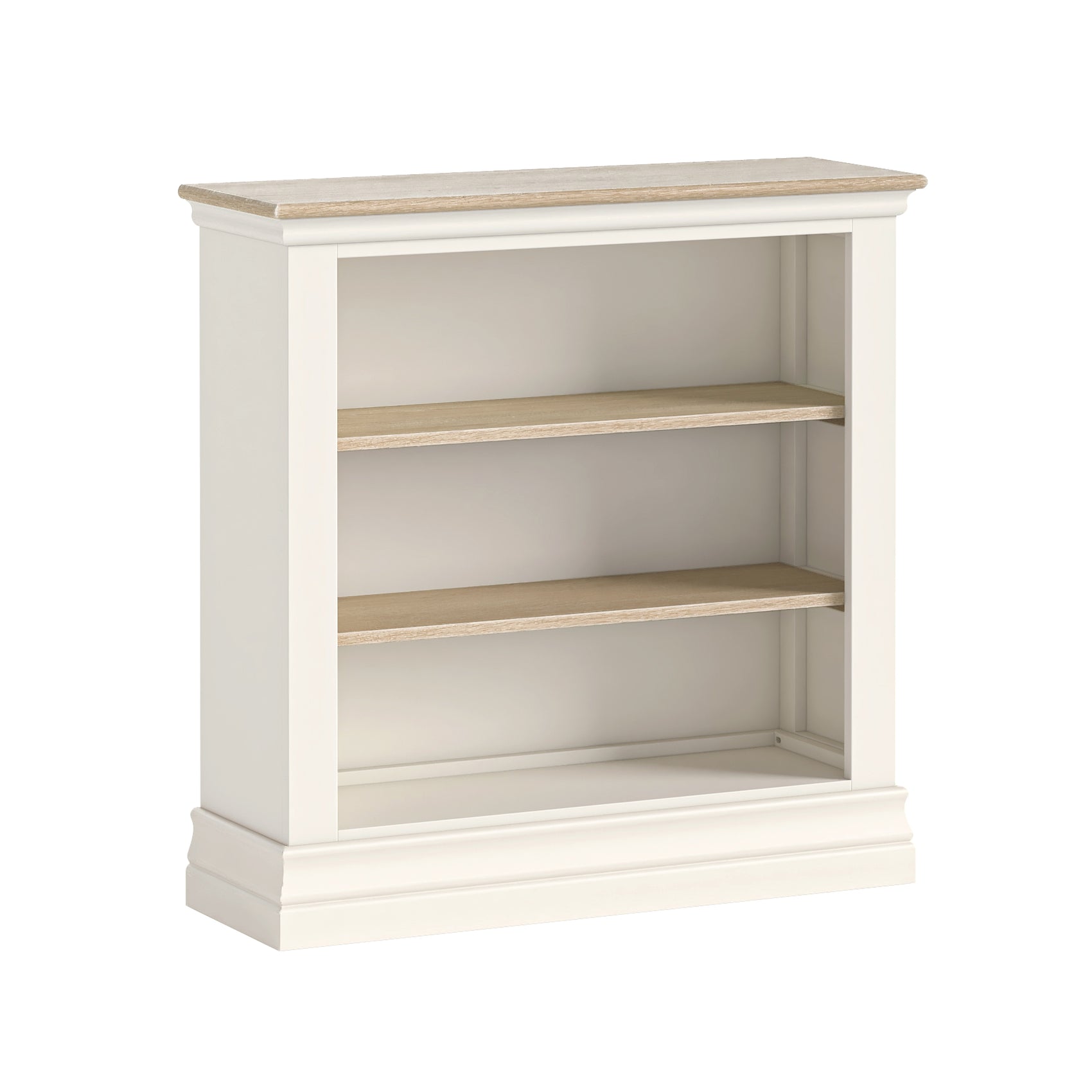 Burford Coconut Milk White Wood Low Display Unit