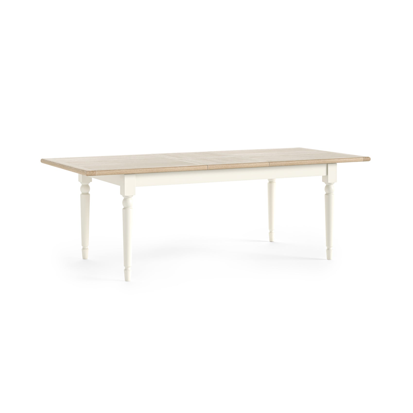 Burford Coconut Milk White Wood Large Extending Dining Table 180/230cm