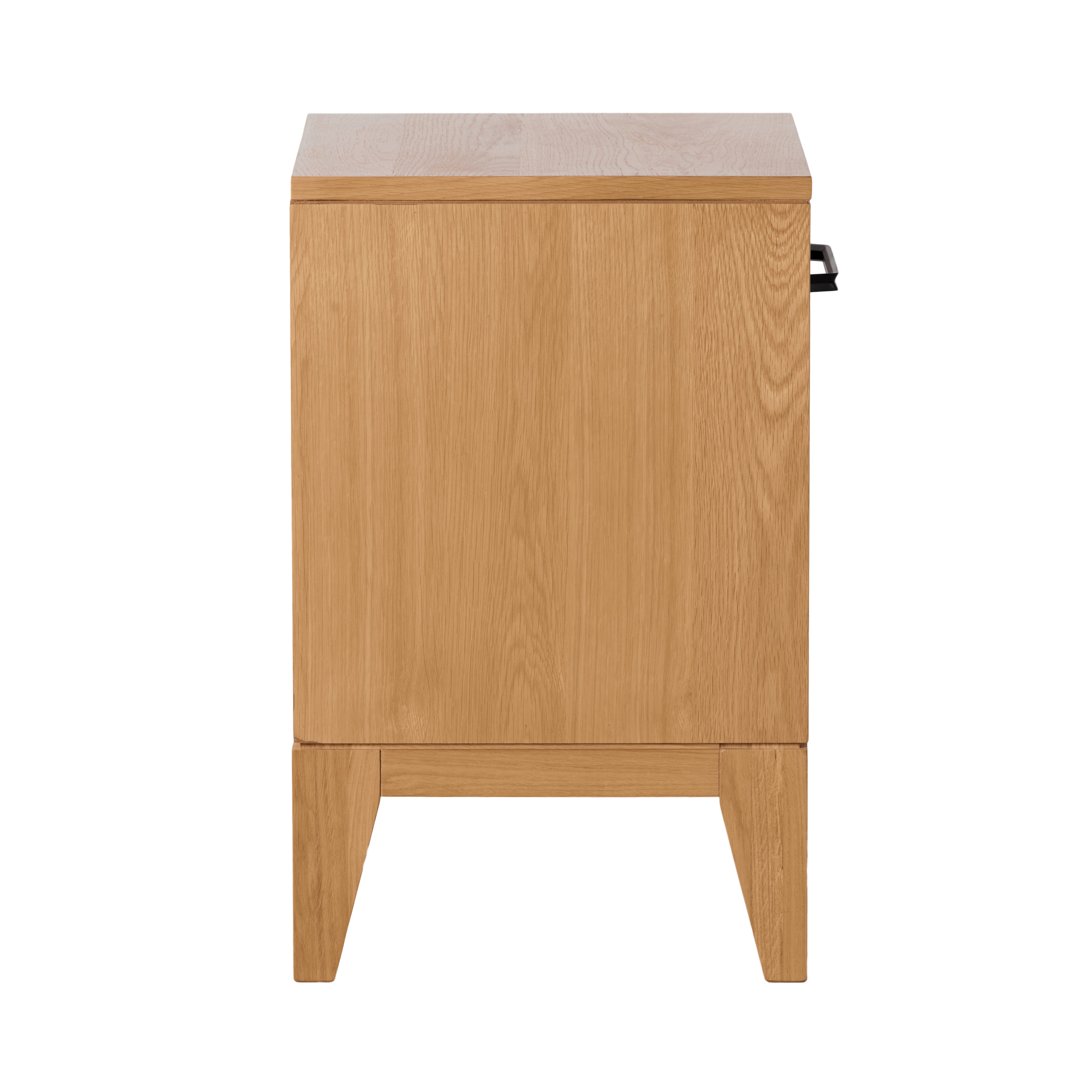 Viento Natural Oak Wood 1 Drawer Bedside Table