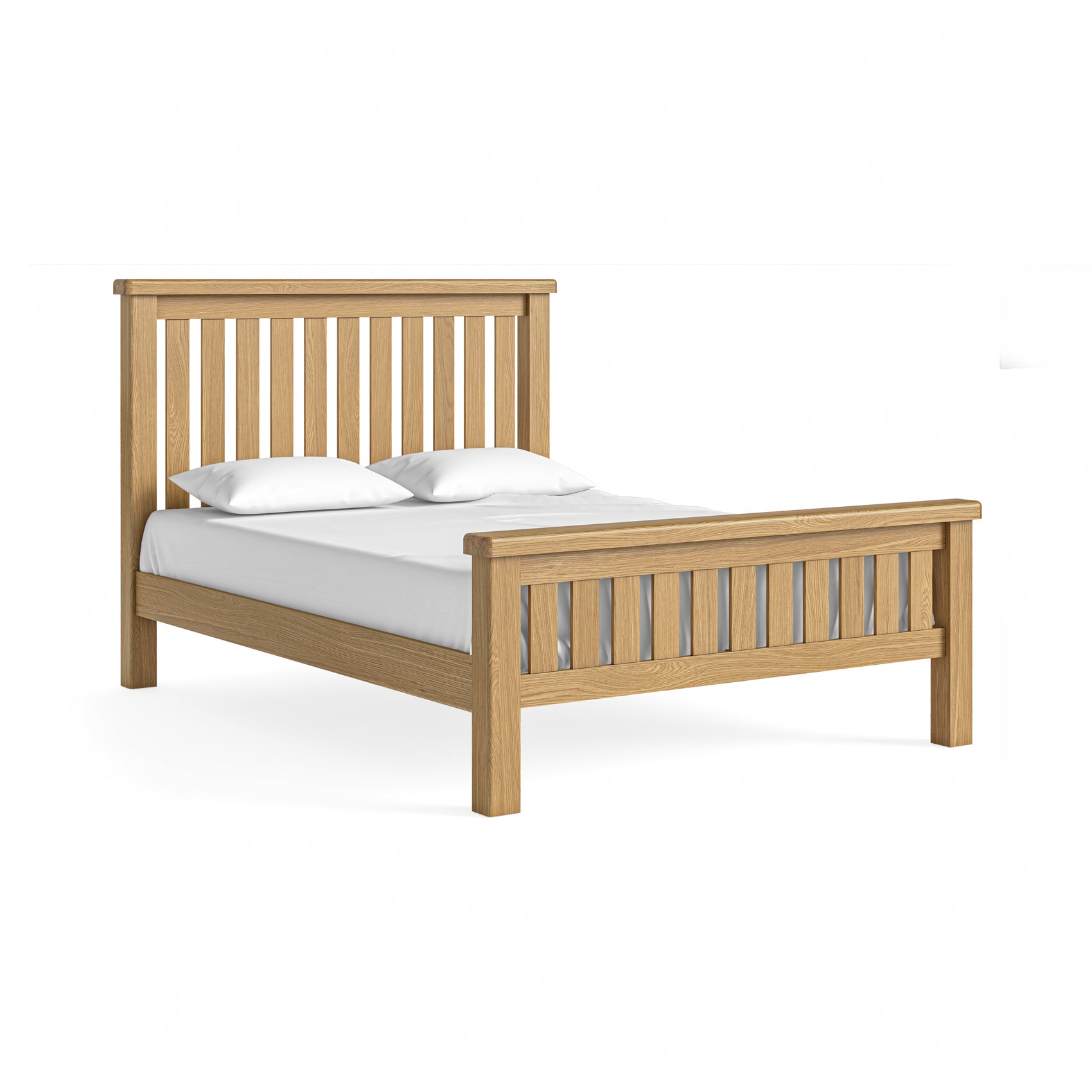 Jackson Oak Wood King Size Bed