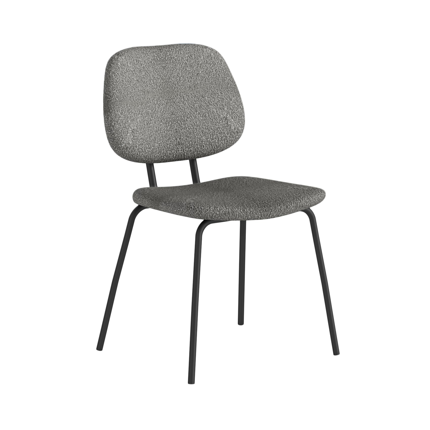 Set of 2 Lily Grey Boucle Dining Chair