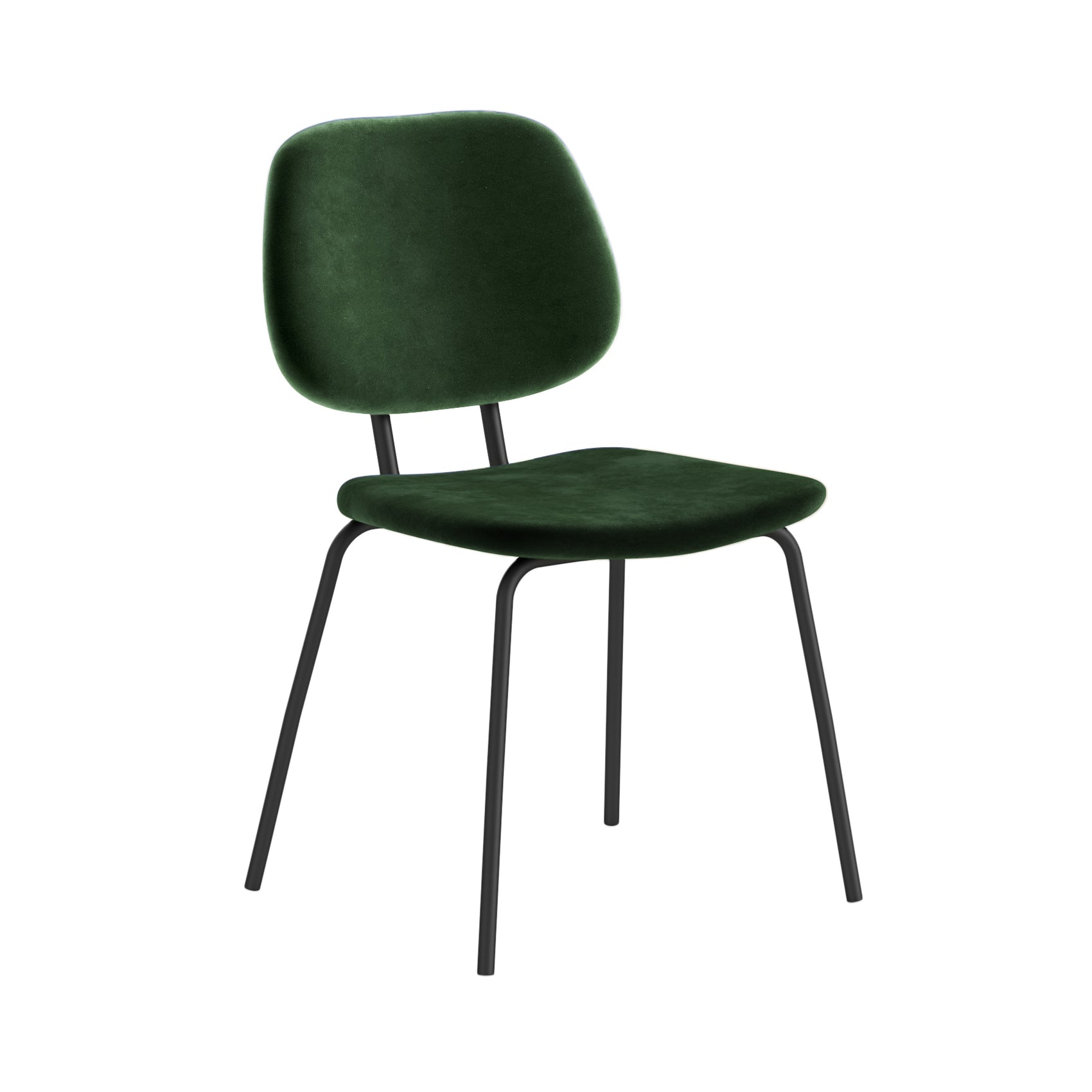 Set of 2 Lily Green Velvet Dining Chairs