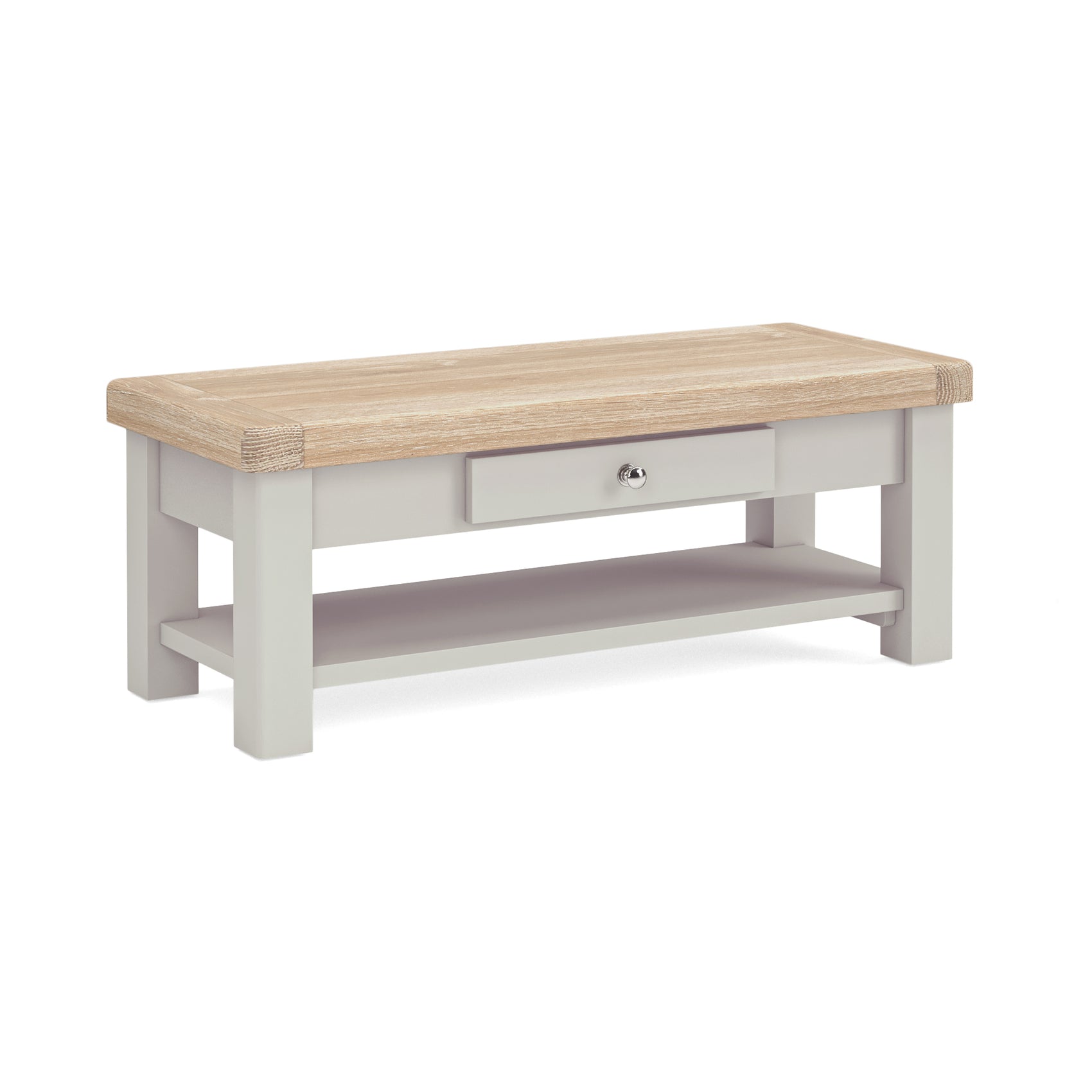 Hartwell Grey Wood Rectangle Coffee Table