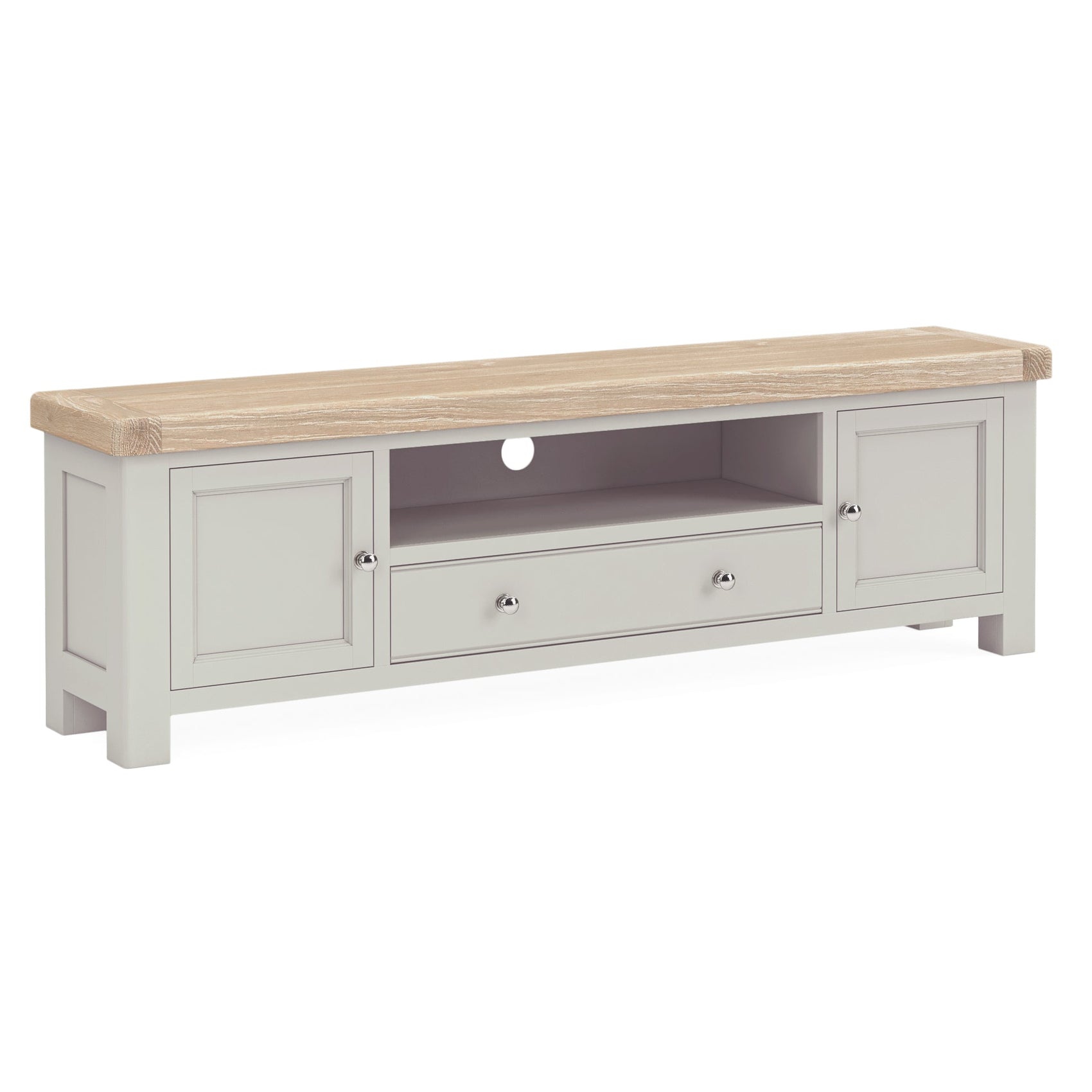 Hartwell Grey Wood TV Unit 190cm