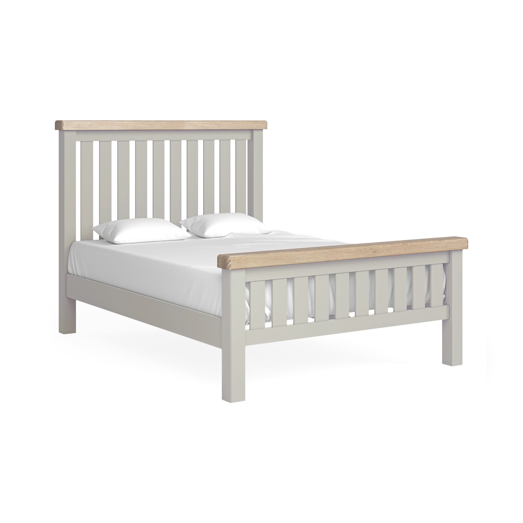 Hartwell Grey Wood Double Bed