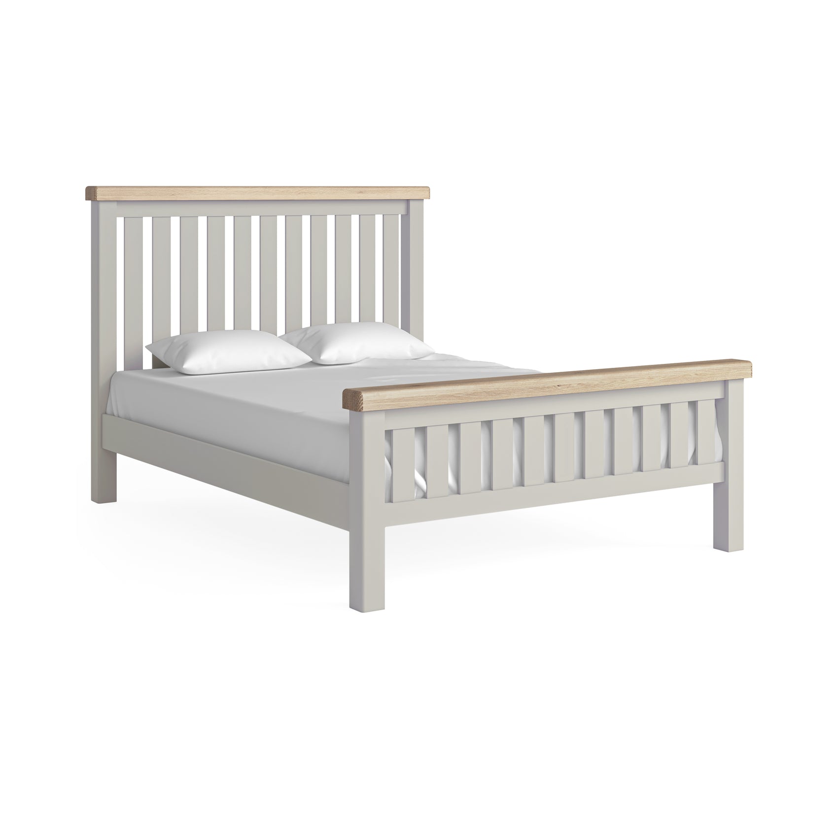 Hartwell Grey Wood King Size Bed