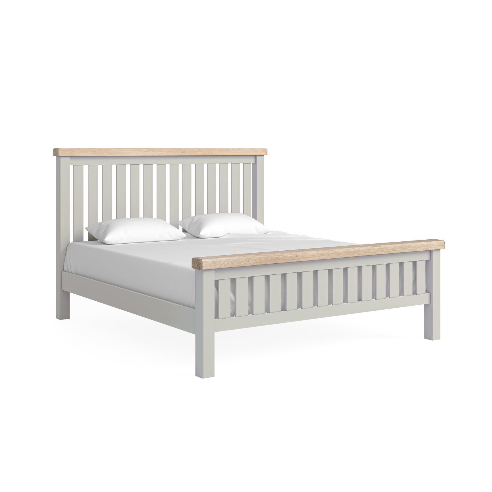 Hartwell Grey Wood Super King Size Bed